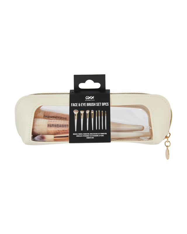 OXX Cosmetics 9 Piece Face and Eye Brush