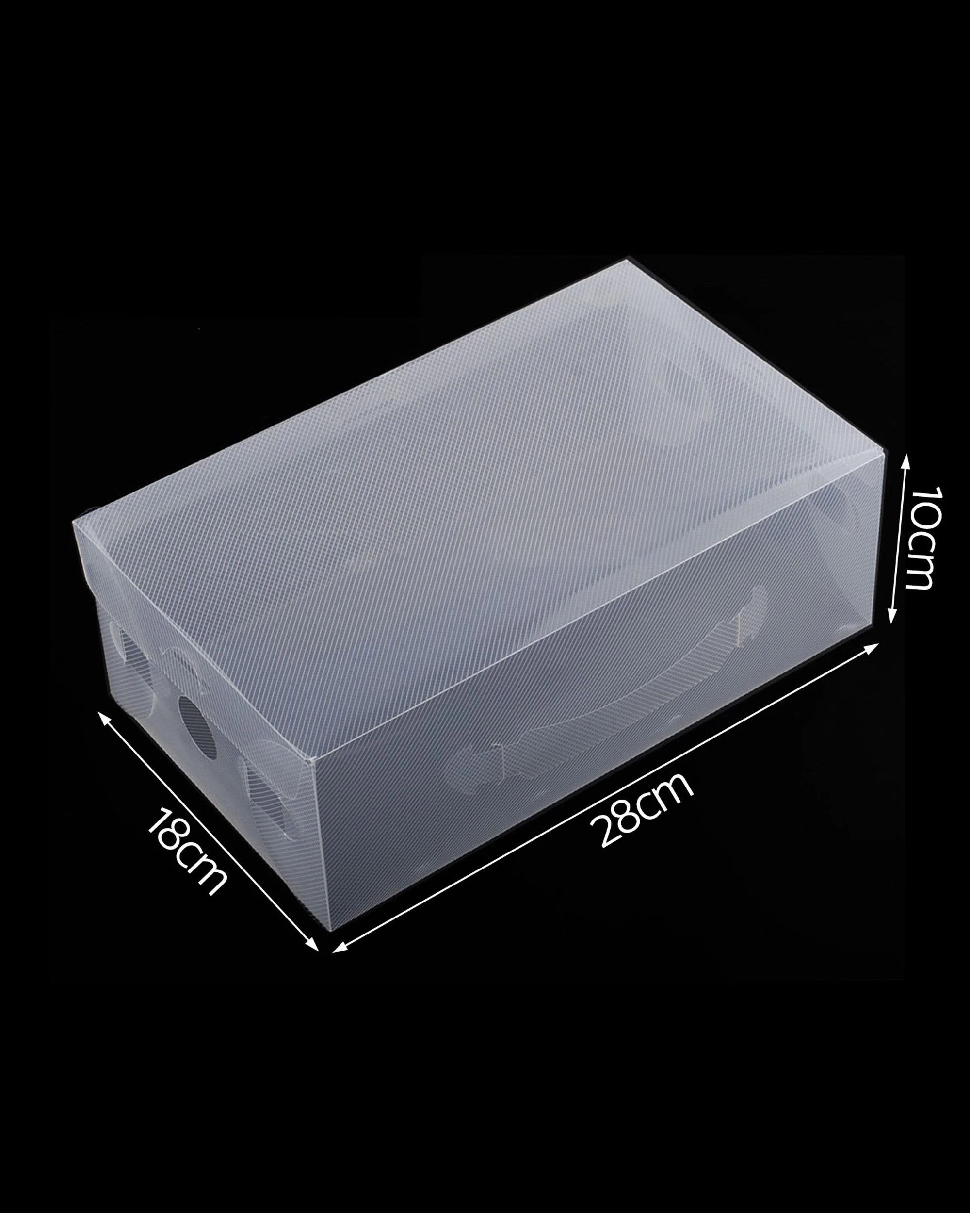 2 Artiss 20x Shoe Box Storage Clear Case Foldable Stackable
 - White, 2 of 8