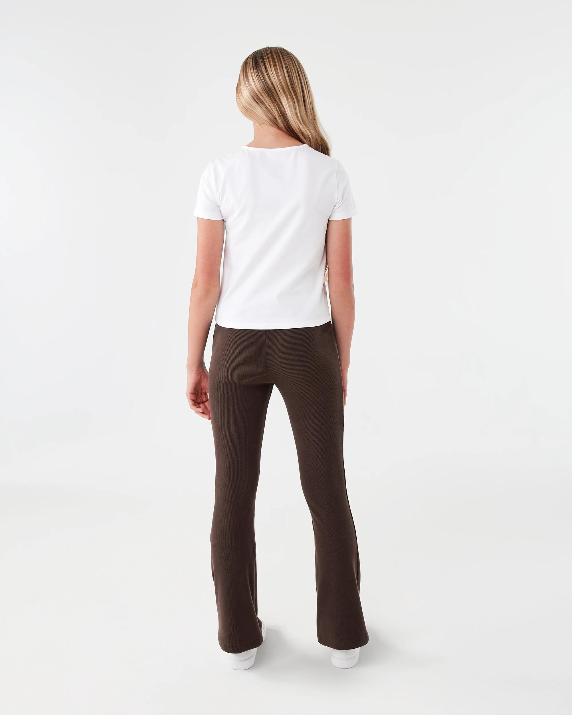 6 Rib Flare Leggings Velvet Brn, 6 of 6