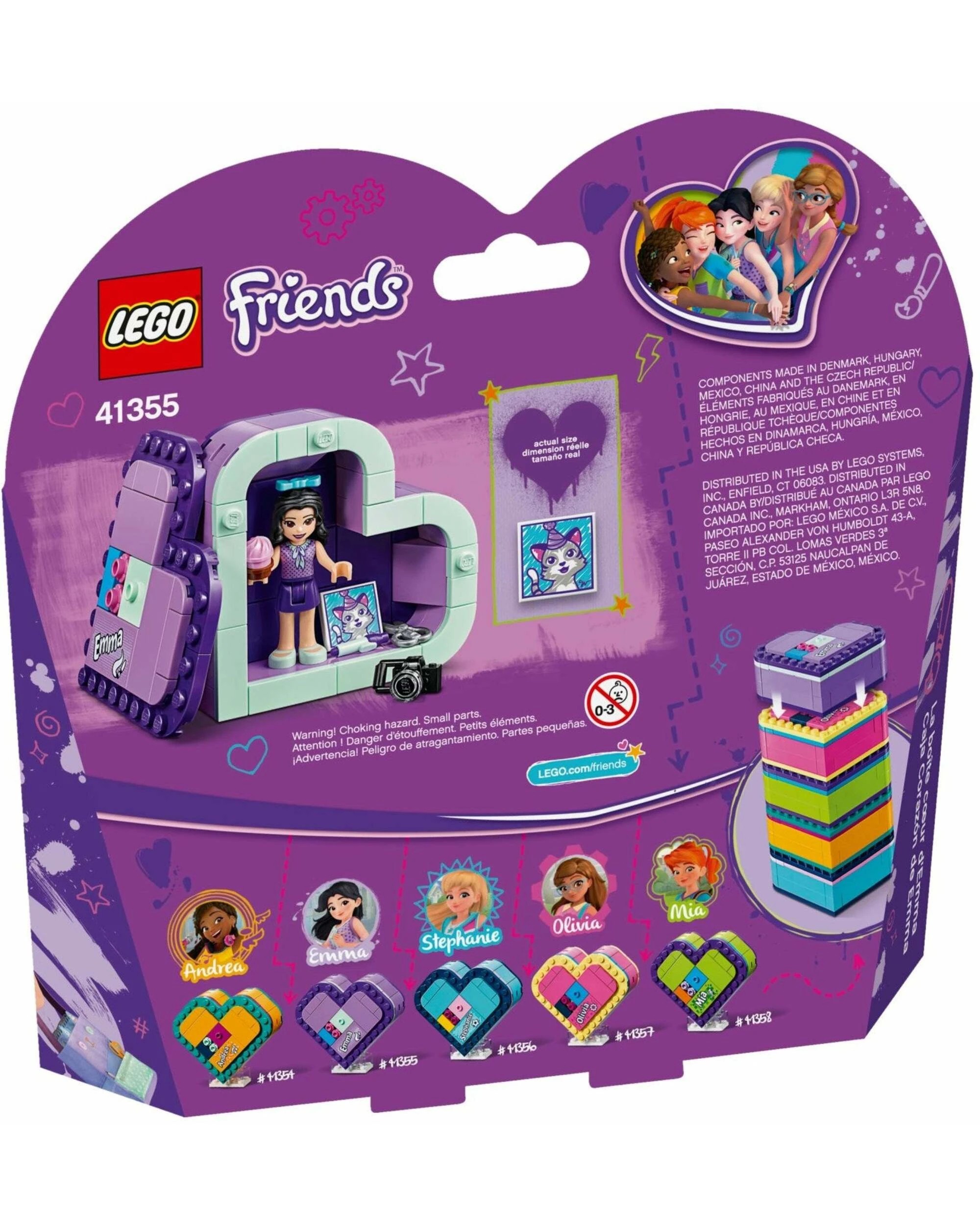 4 LEGO 41355 Emma's Heart Box - Arts & Crafts Travel Toy, 4 of 4