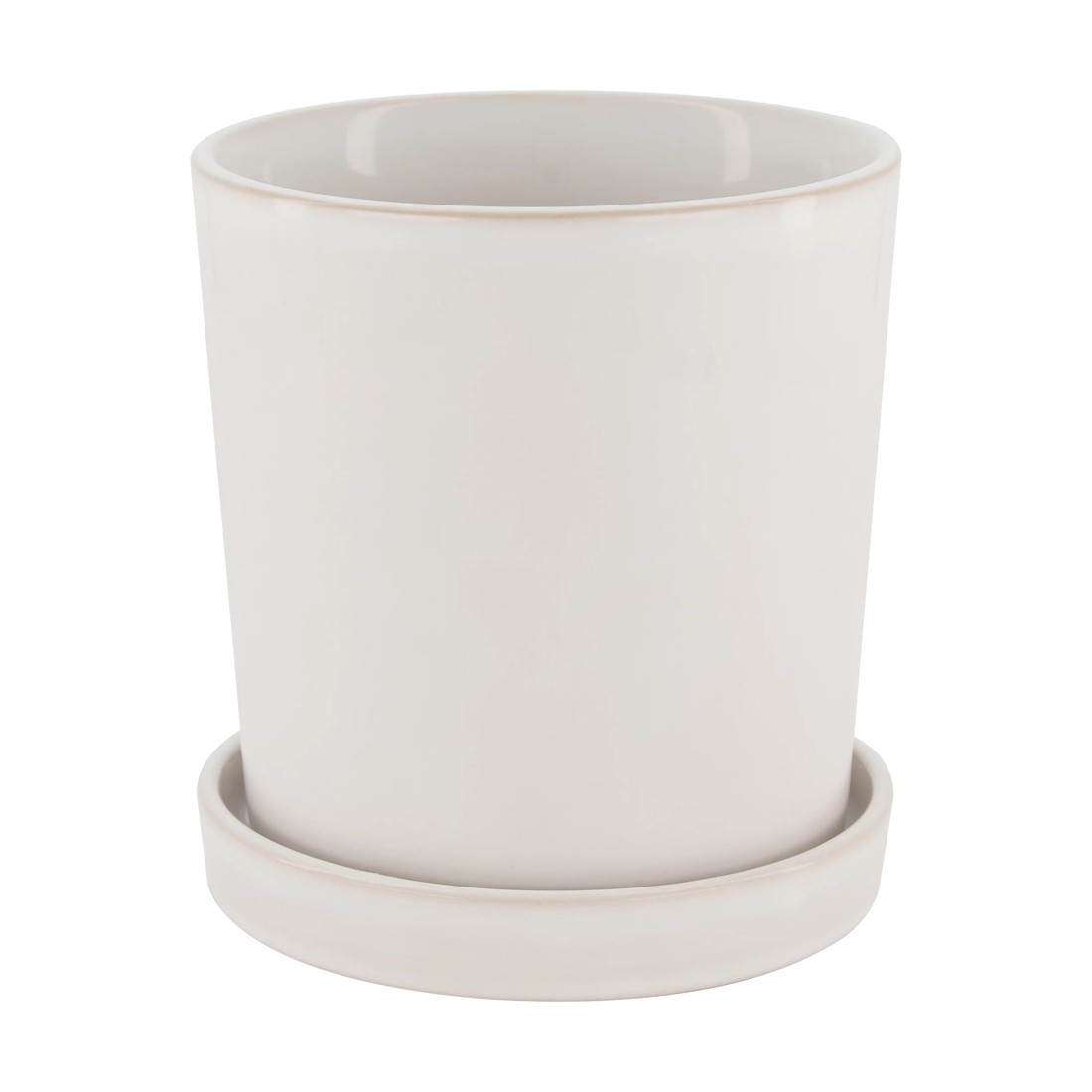 1 Pot with Saucer - White, 1 of 7