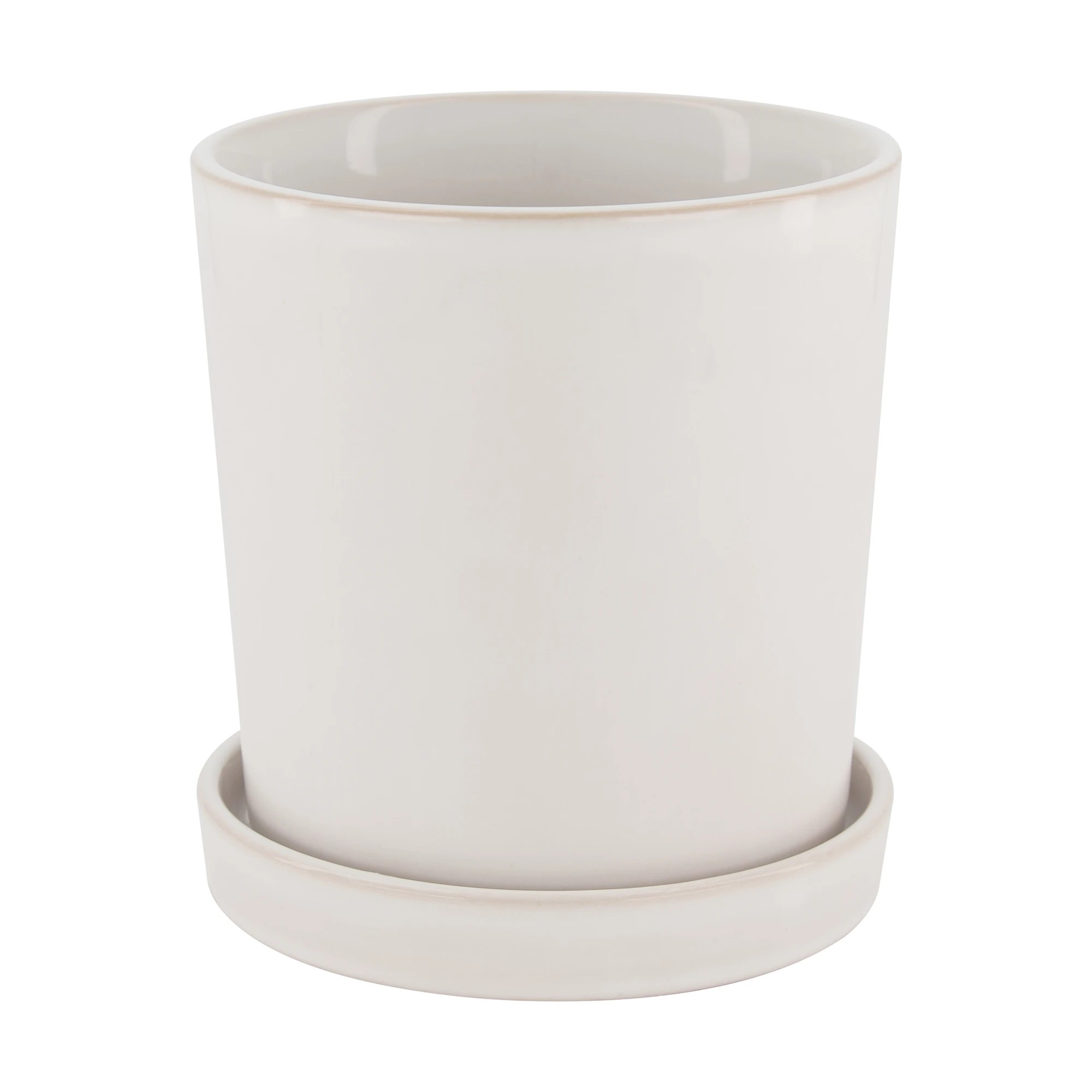 1 Pot with Saucer - White, 1 of 7