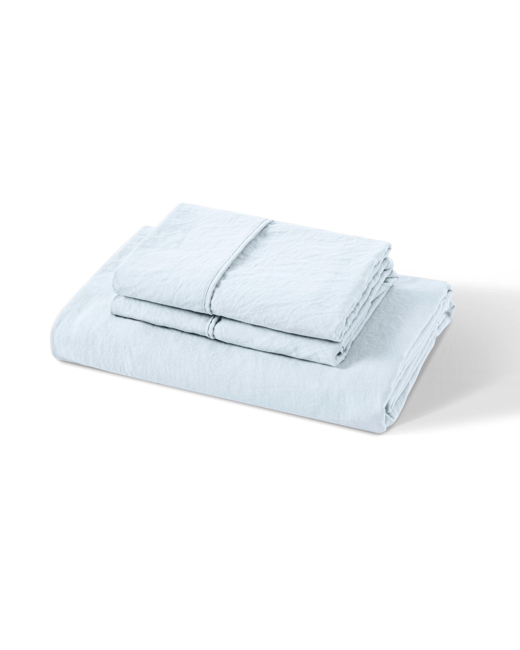 8 Dreamaker Superfine Washed Microfibre Combo Fitted Sheet Set - Queen Bed - Ice Blue, 8 of 8