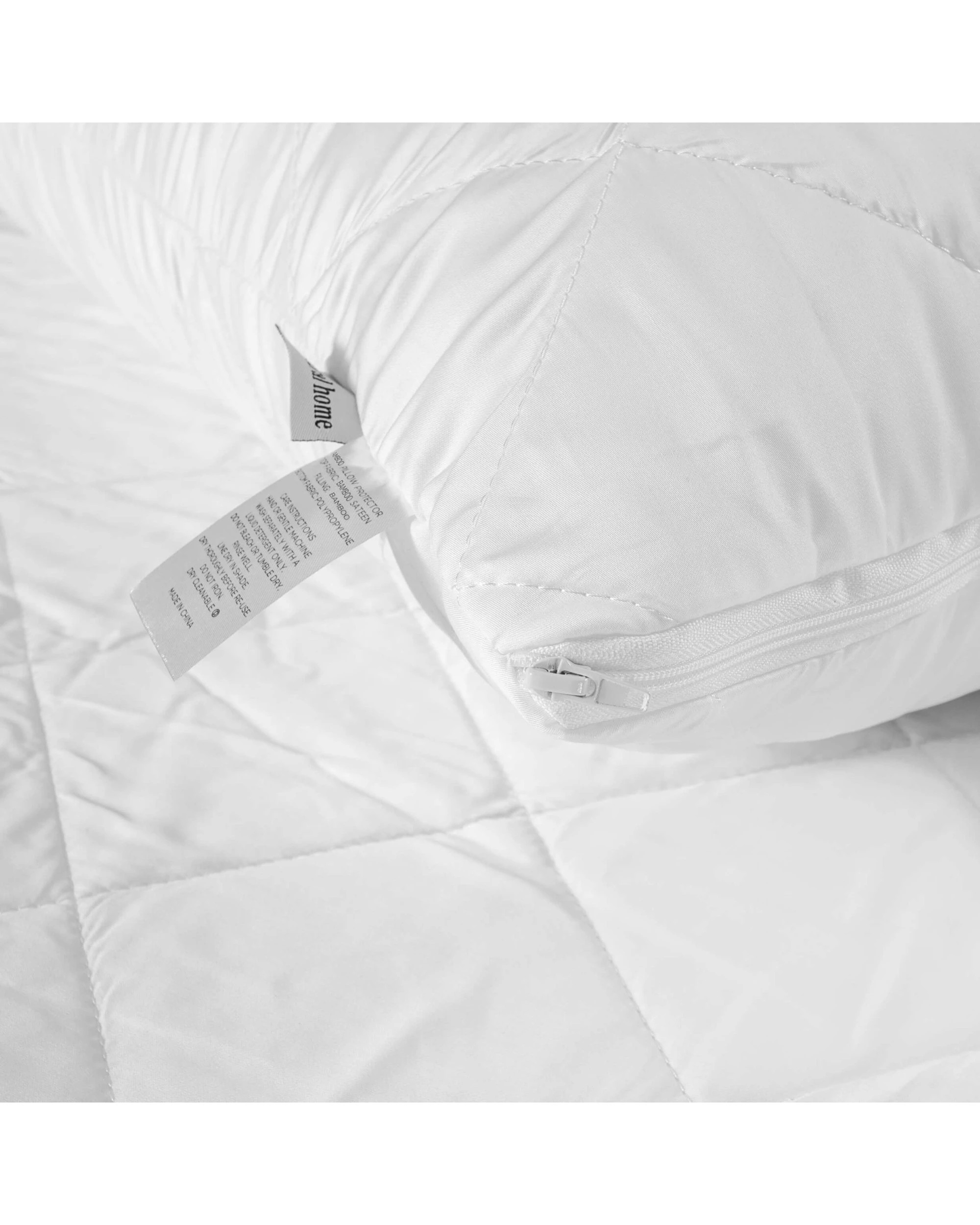 5 Natural Home Bamboo Pillow Protector Standard - White, 5 of 6