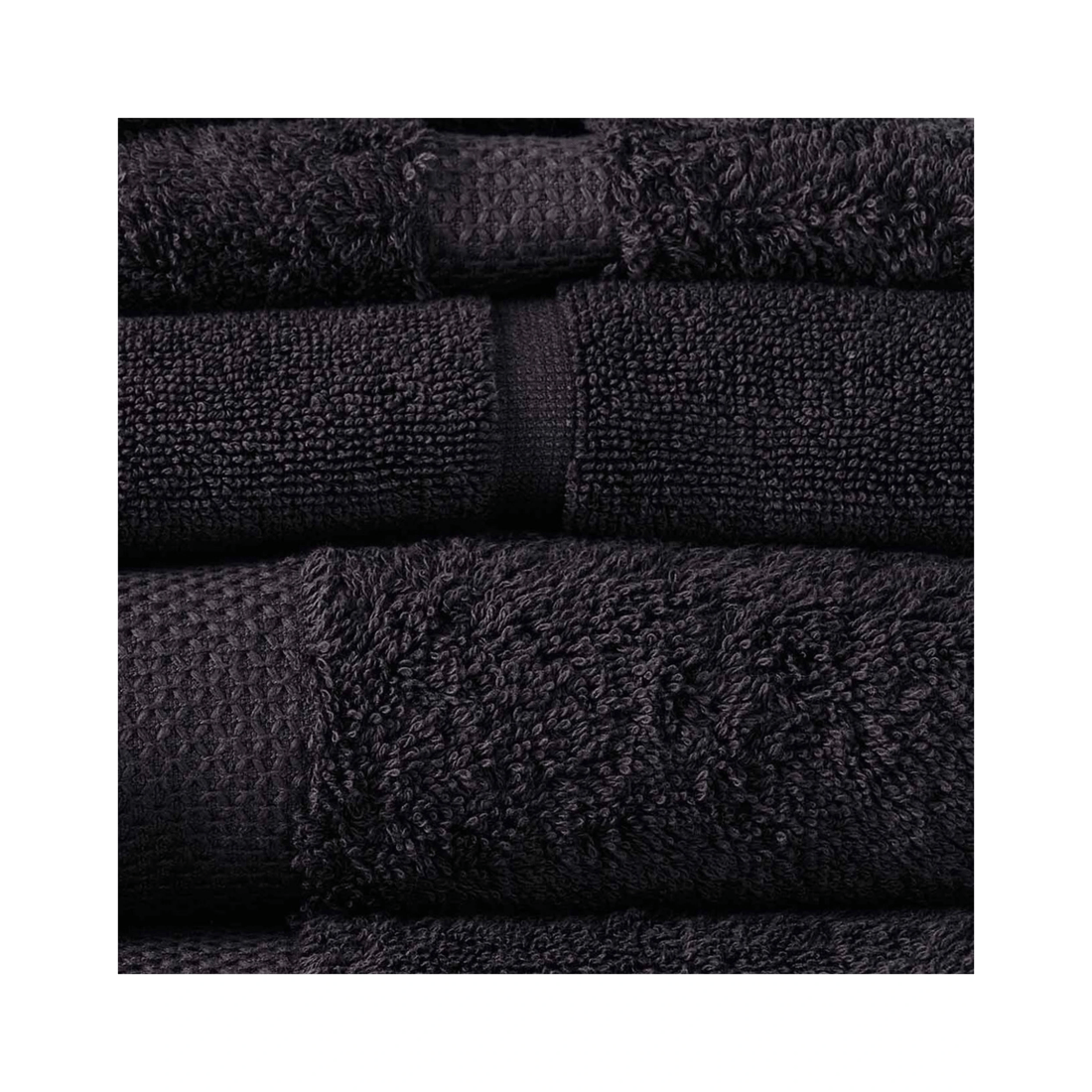 2 8pc Canningvale Royal Splendour Home Decor Bathroom Towel Set
 - Black, 2 of 3