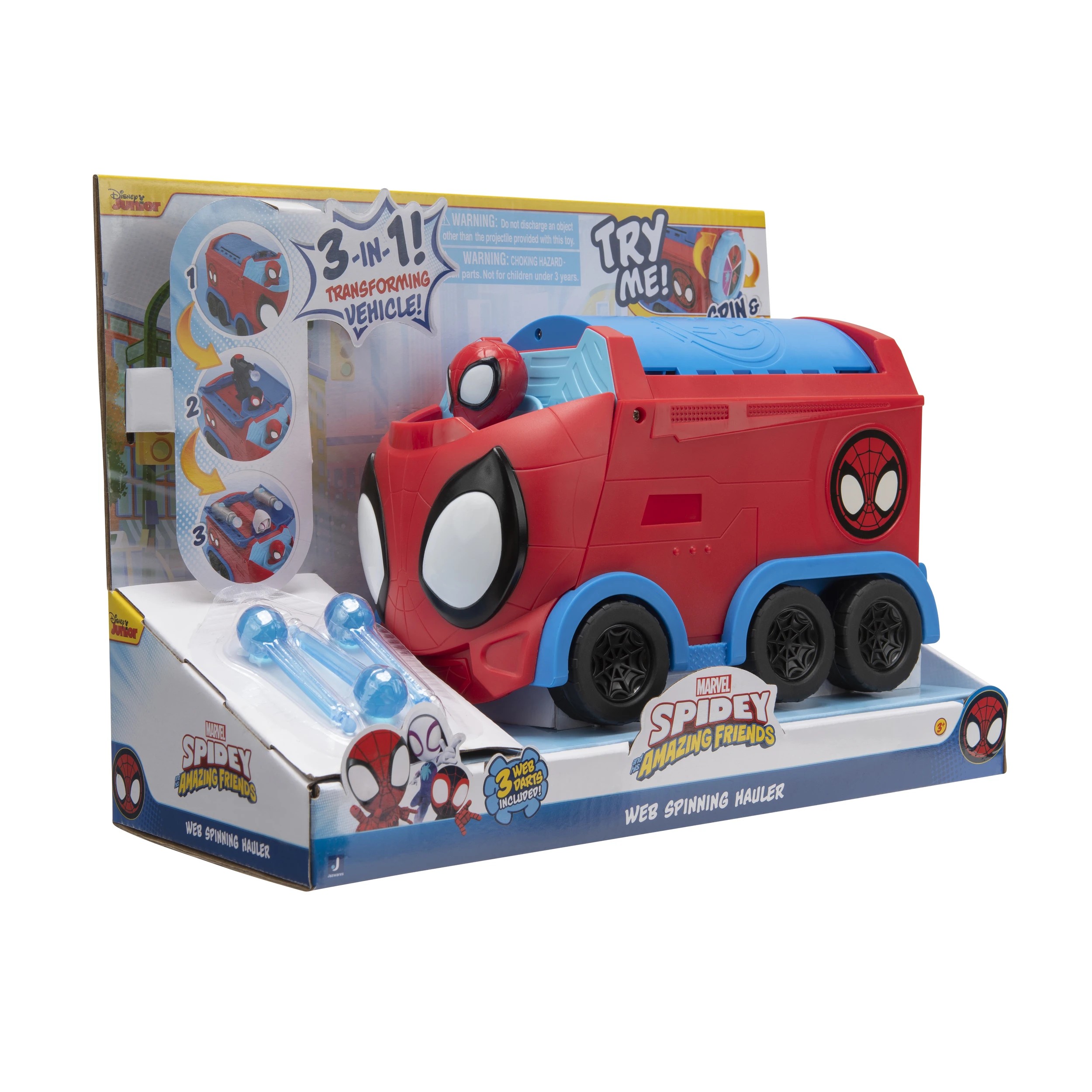 1 Disney Junior Marvel Spidey & His Amazing Friends Web Spinning Hauler, 1 of 6