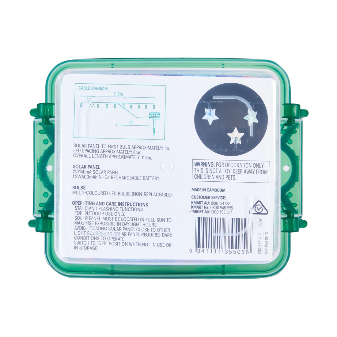 7 Solar Powered 150 LED Multi-Coloured Star String Lights, 7 of 7