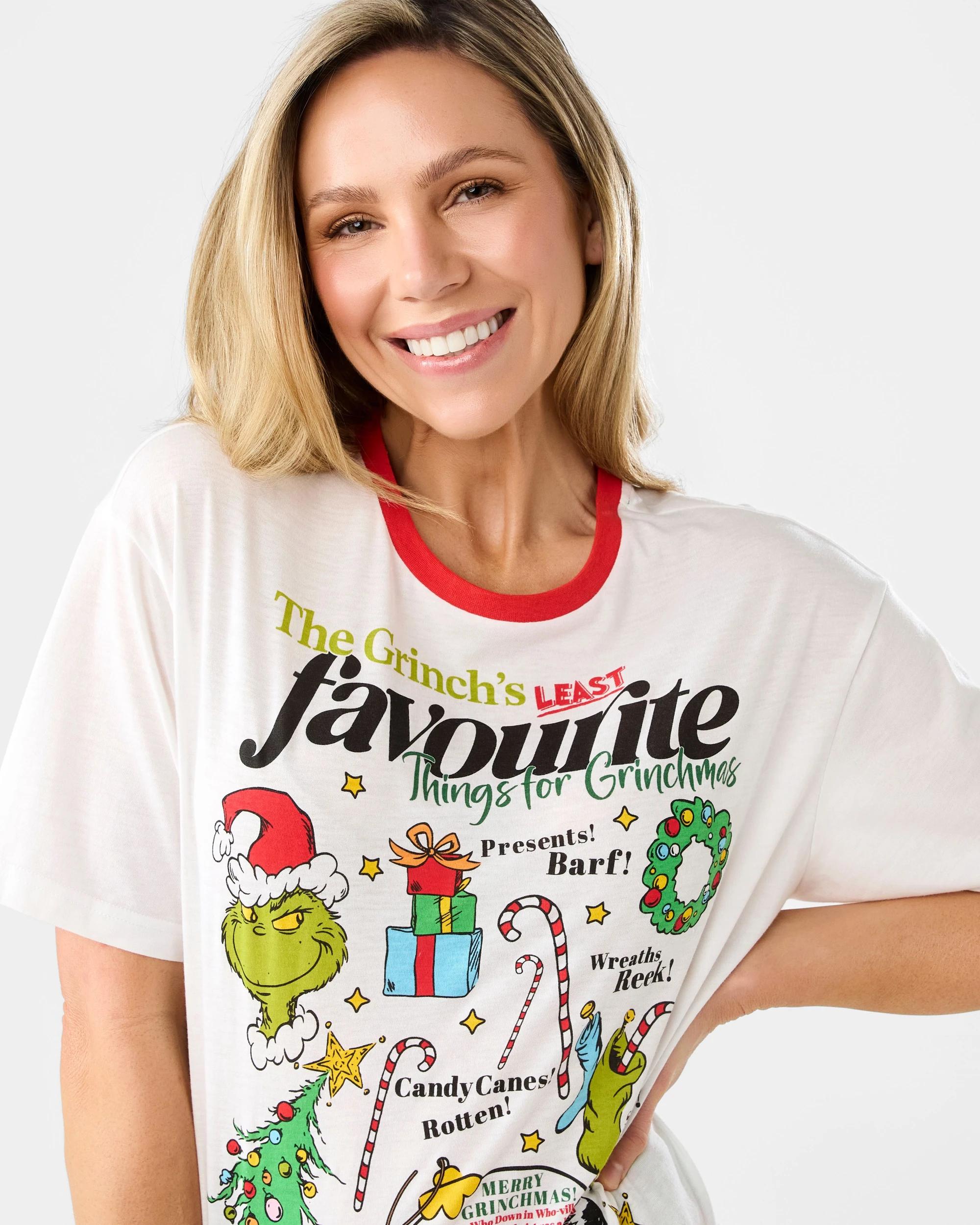 5 Family Matching Christmas Grinchmas Womens Pyjama Set Grinch, 5 of 9