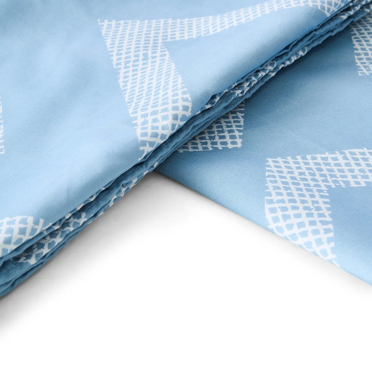 6 Jude Quilt Cover Set - Single Bed, Blue, 6 of 6