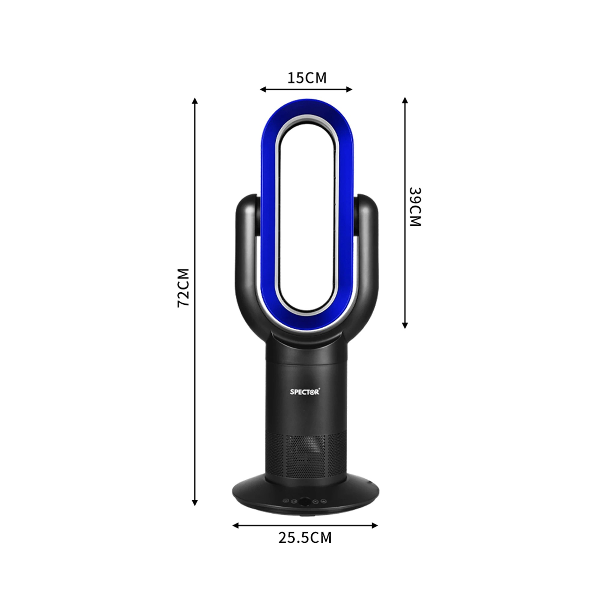 3 Spector Bladeless Fan Cooler Heater 2 In 1 Air Cool Sleep Timer Remote Control, 3 of 6