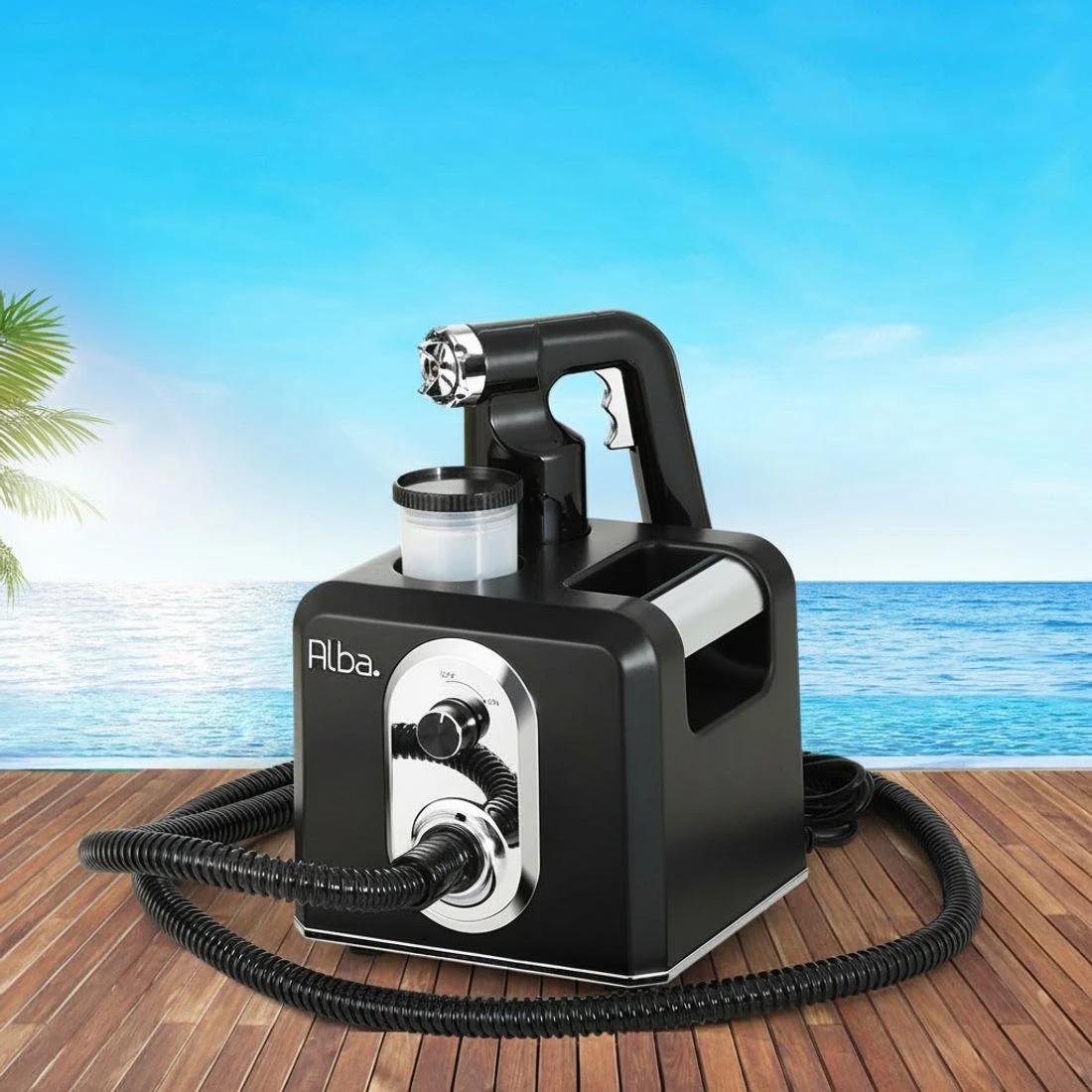 7 Alba Spray Tan Machine HVLP Spray Gun Sunless Tanning Fine Mist 4 speed - Black, 7 of 7