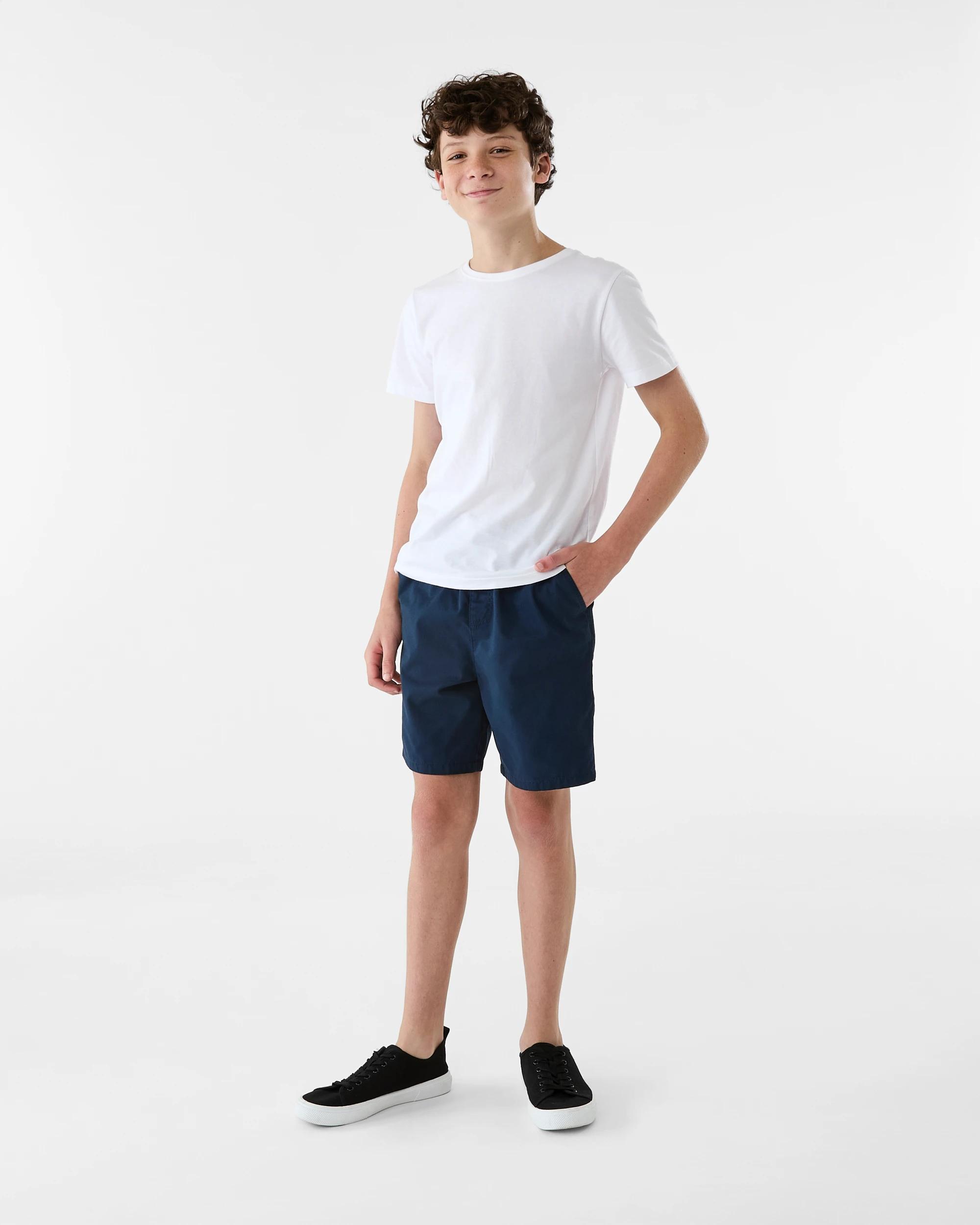 5 Pull-On Twill Shorts Dress Navy, 5 of 6