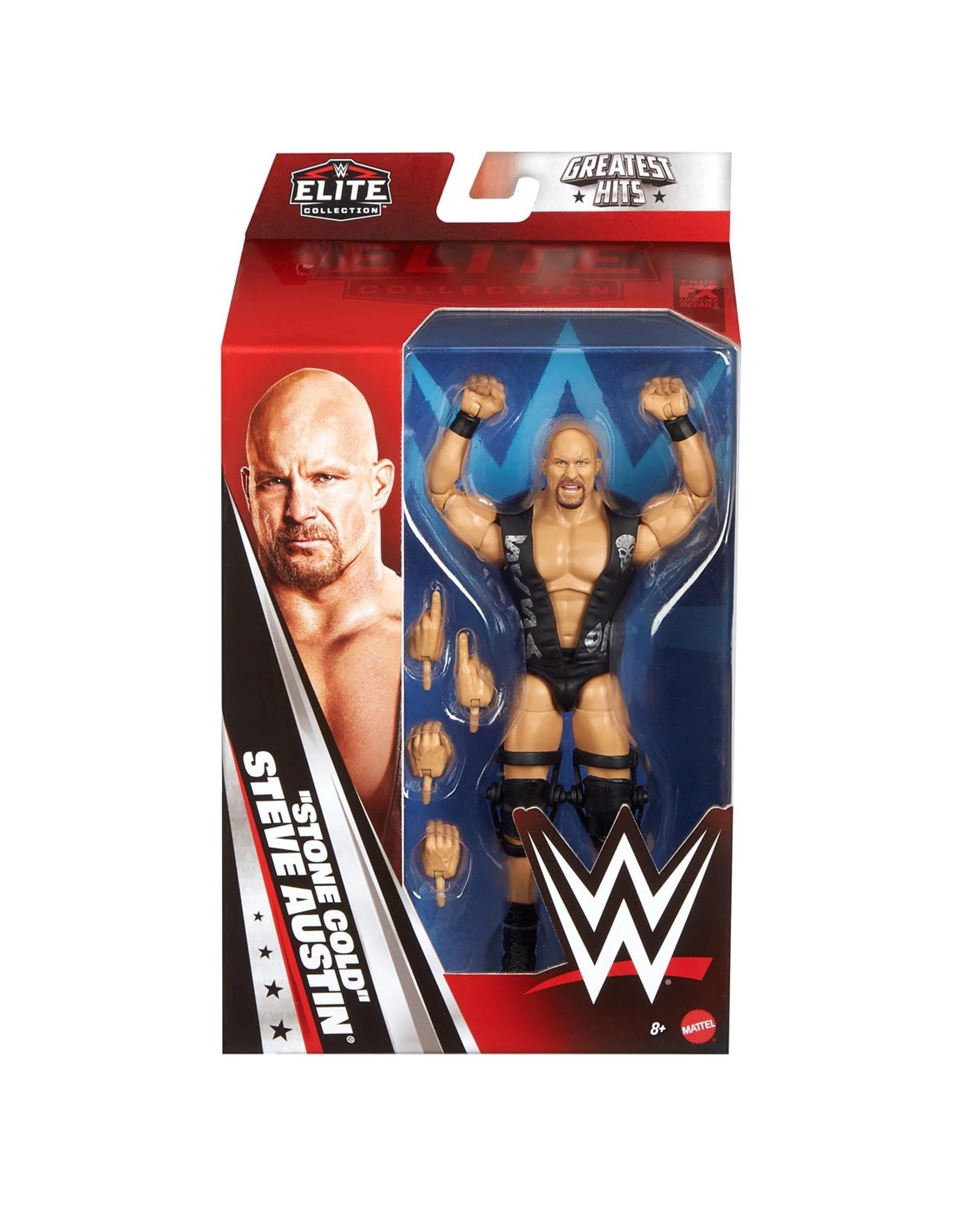 1 WWE Elite Collection Greatest Hits Series 9 "Stone Cold" Steve Austin Action Figure, 1 of 7