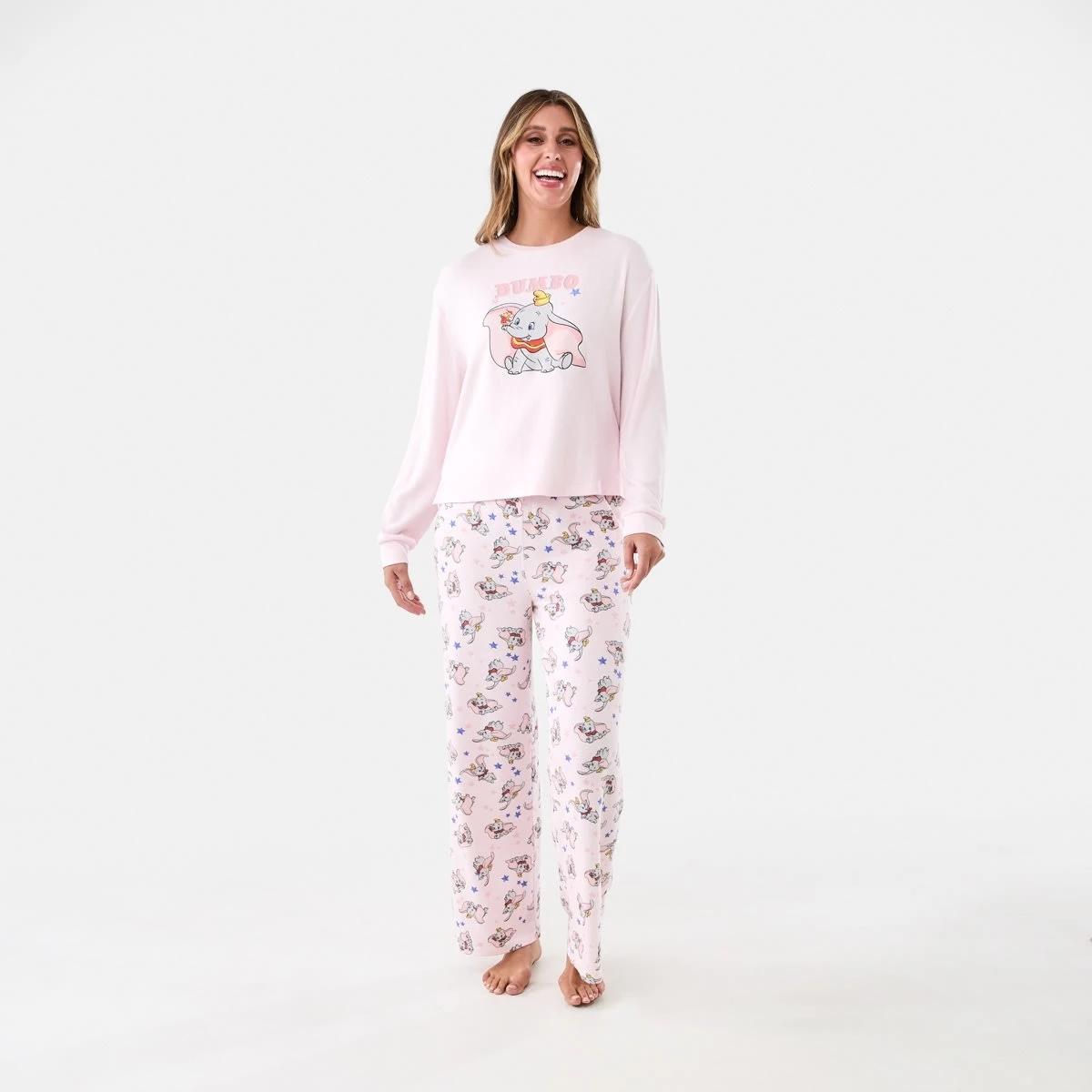 1 Dumbo License Long Sleeve Top and Pants Pyjama Set Dumbo Ydg, 1 of 7