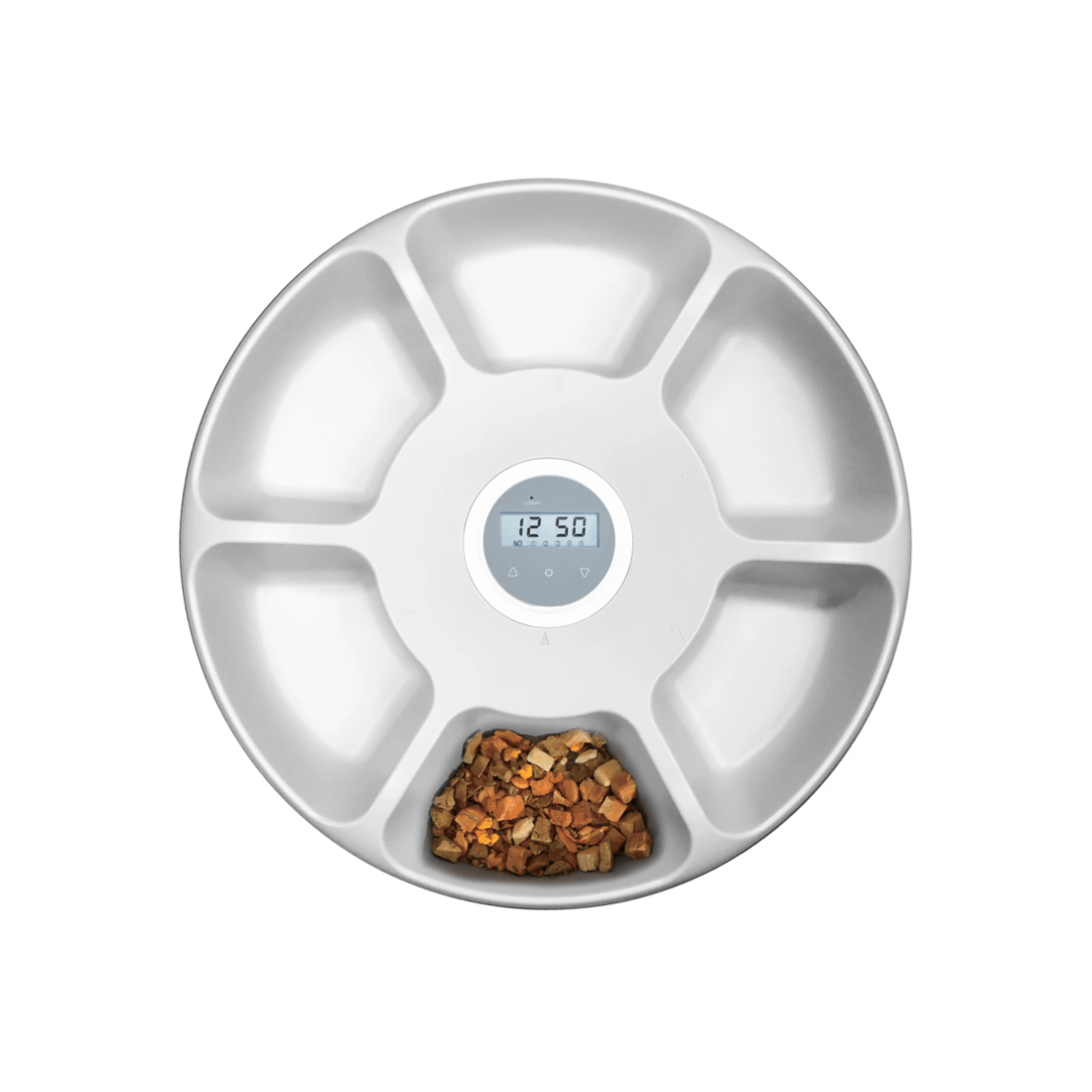 2 TODO Automatic Pet Feeder 180ml x6 Meal Digital Lcd Dog Cat Food Bowl Timer White, 2 of 8