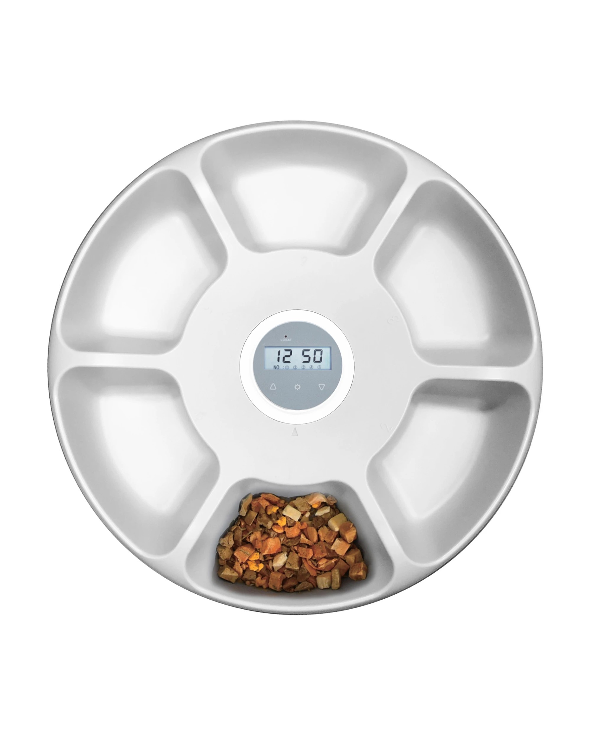 2 TODO Automatic Pet Feeder 180ml x6 Meal Digital Lcd Dog Cat Food Bowl Timer White, 2 of 8