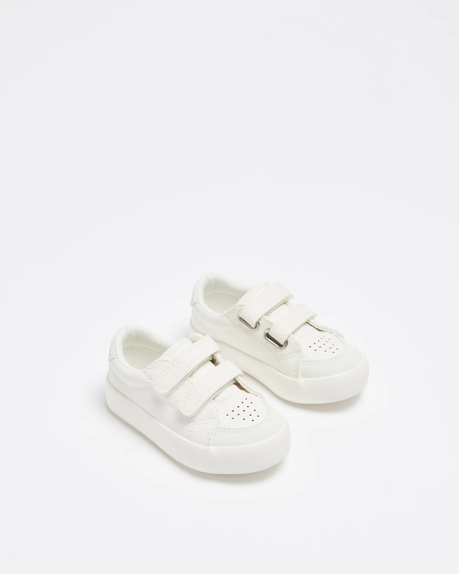1 Target Baby Retro Sneakers WHITE, 1 of 2