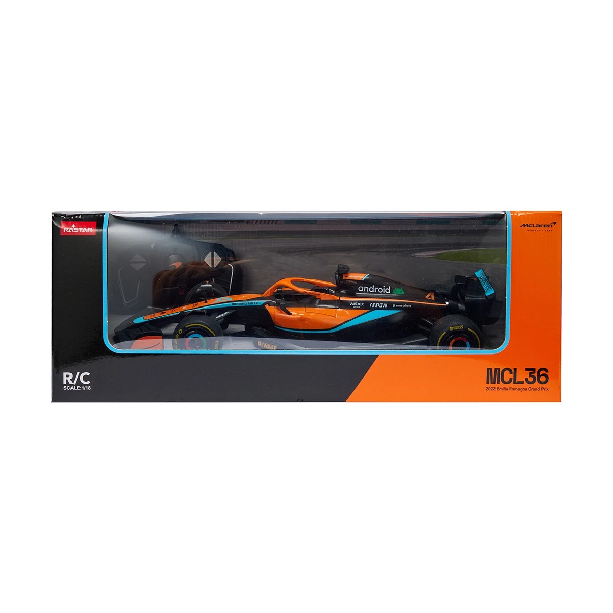 1 Rastar R/C 1:18 Scale McLaren MCL36, 1 of 8