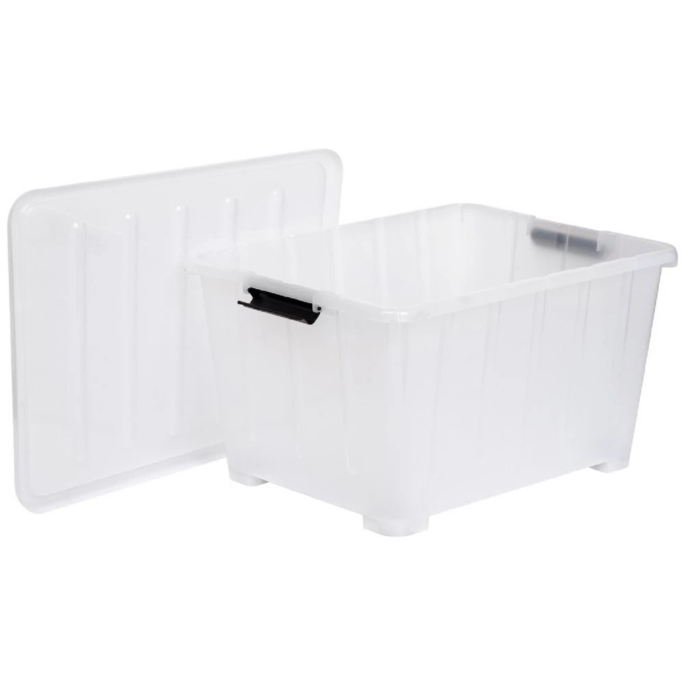 6 Keji 50L Storage Container Translucent  White, 6 of 10