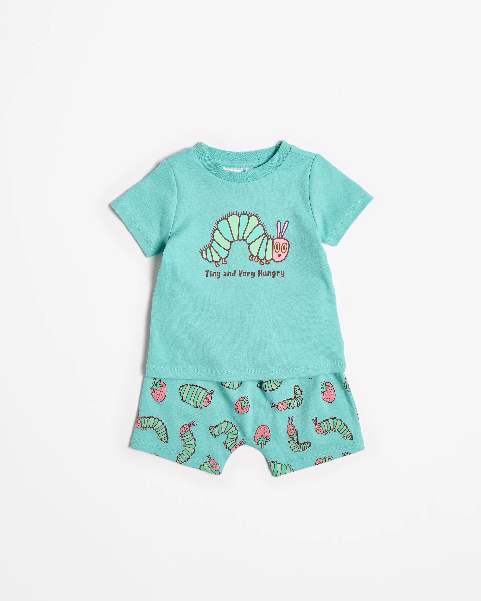 2 Baby The Very Hungry Caterpillar Organic Cotton Short Pyjama Set - 2 Pack MULTI, 2 of 5