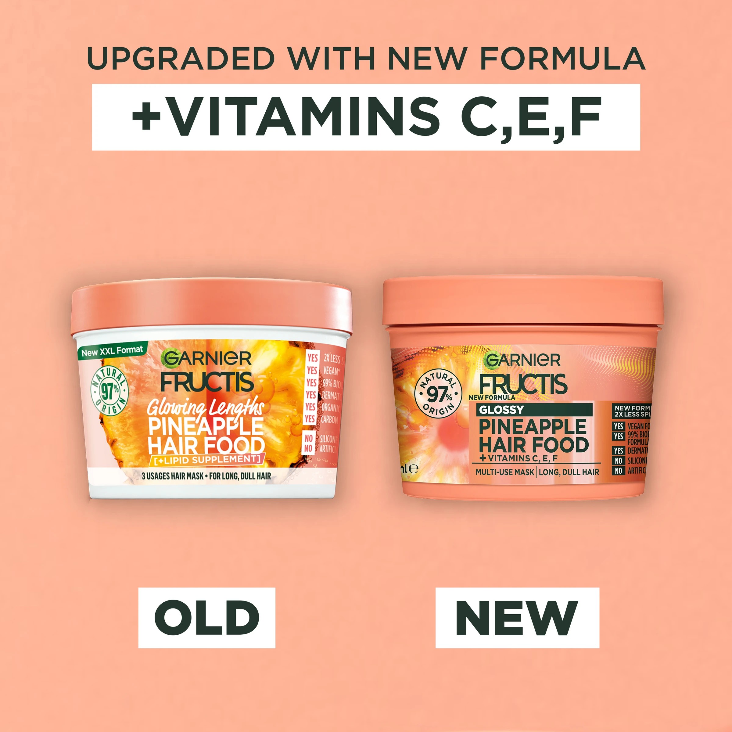 9 Garnier Fructis Glossy Pineapple Hair Food 390ml, 9 of 9