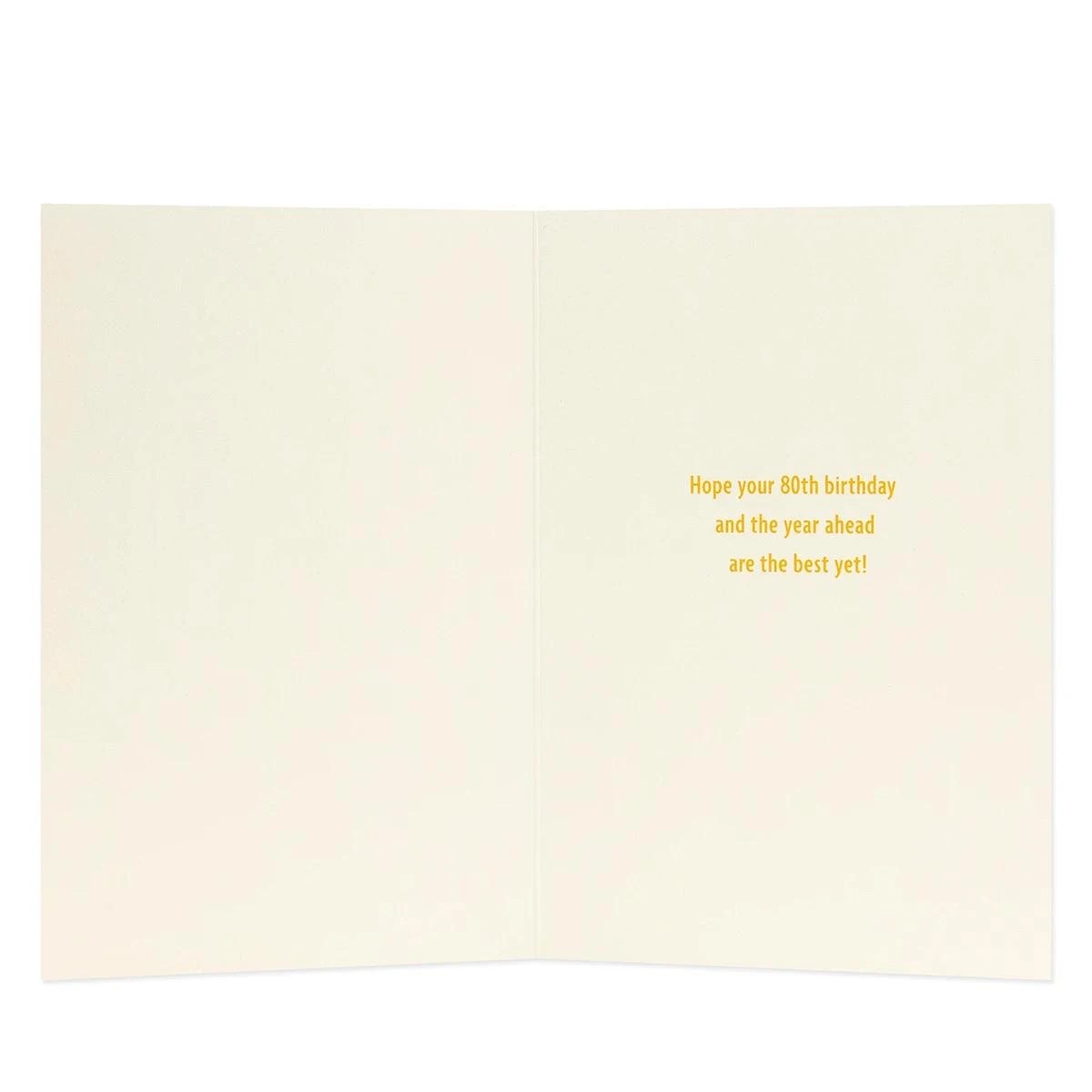 2 Connections from Hallmark 80th Birthday Card - Celebrating 80, 2 of 3