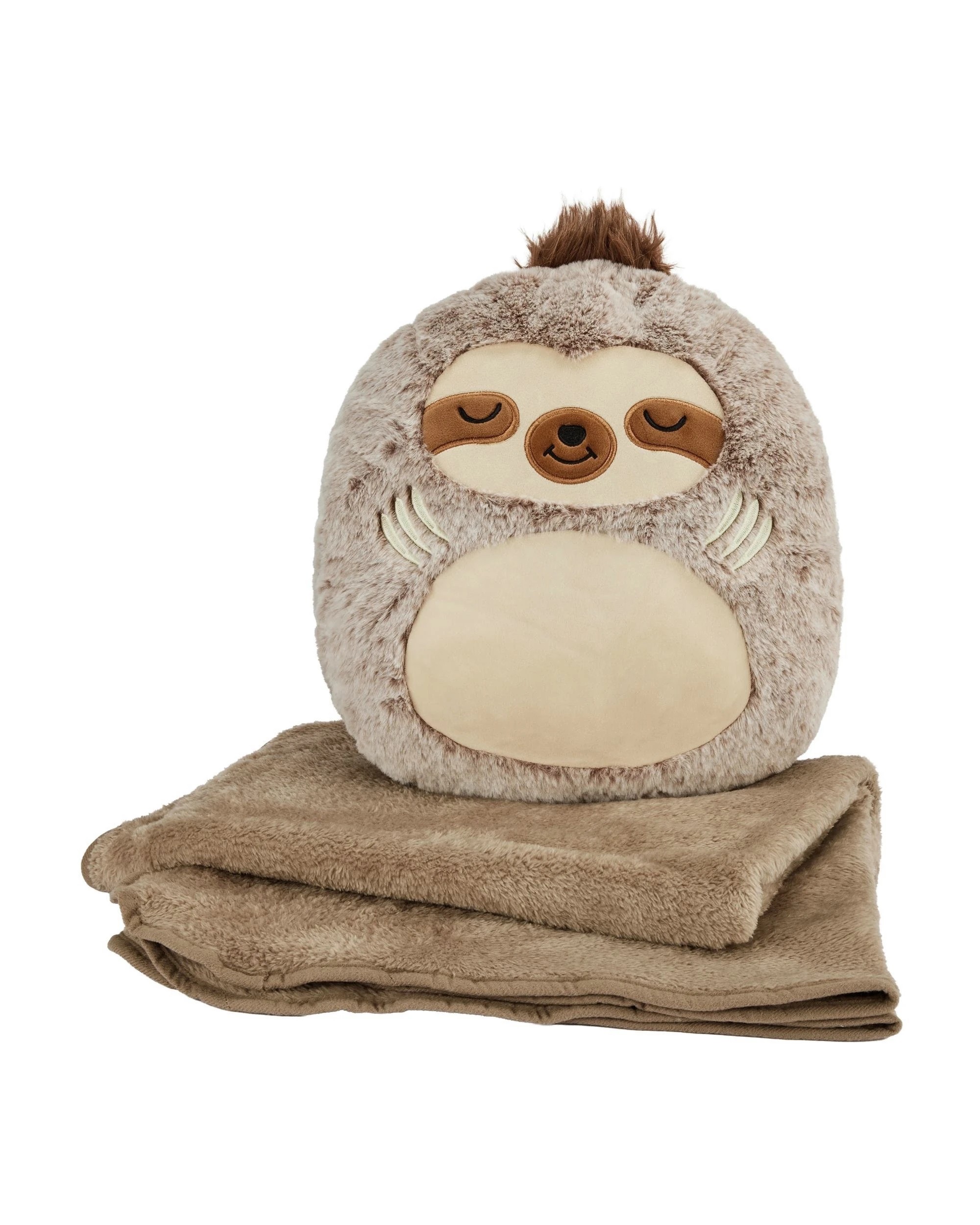 1 2-in-1 Sloth Travel Blanket and Pillow, 1 of 5