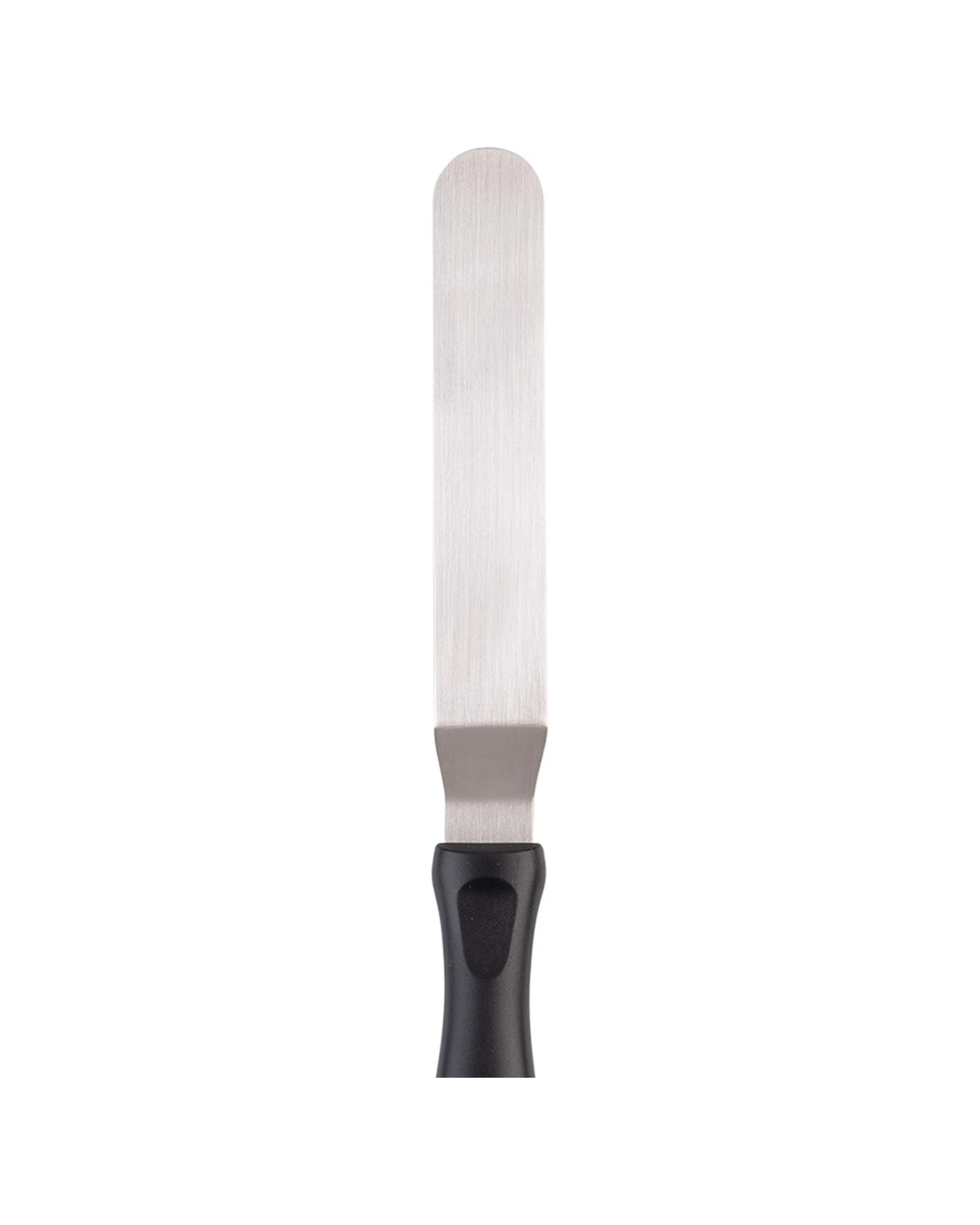7 Appetito Stainless Steel Offset Icing Spatula With Ergonomic Handle 12cm - Black, 7 of 7