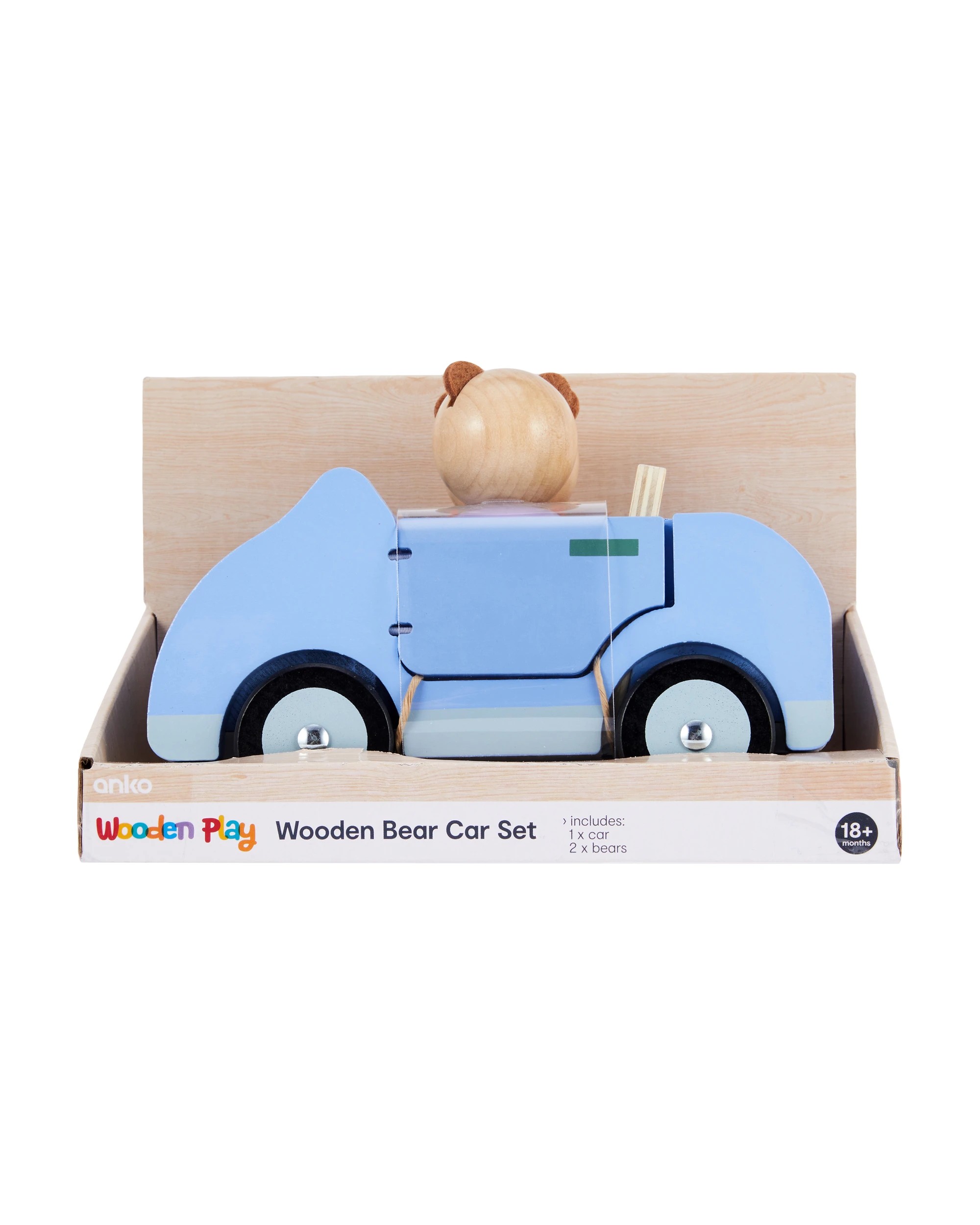 8 Wooden Bear Car Set, 8 of 9