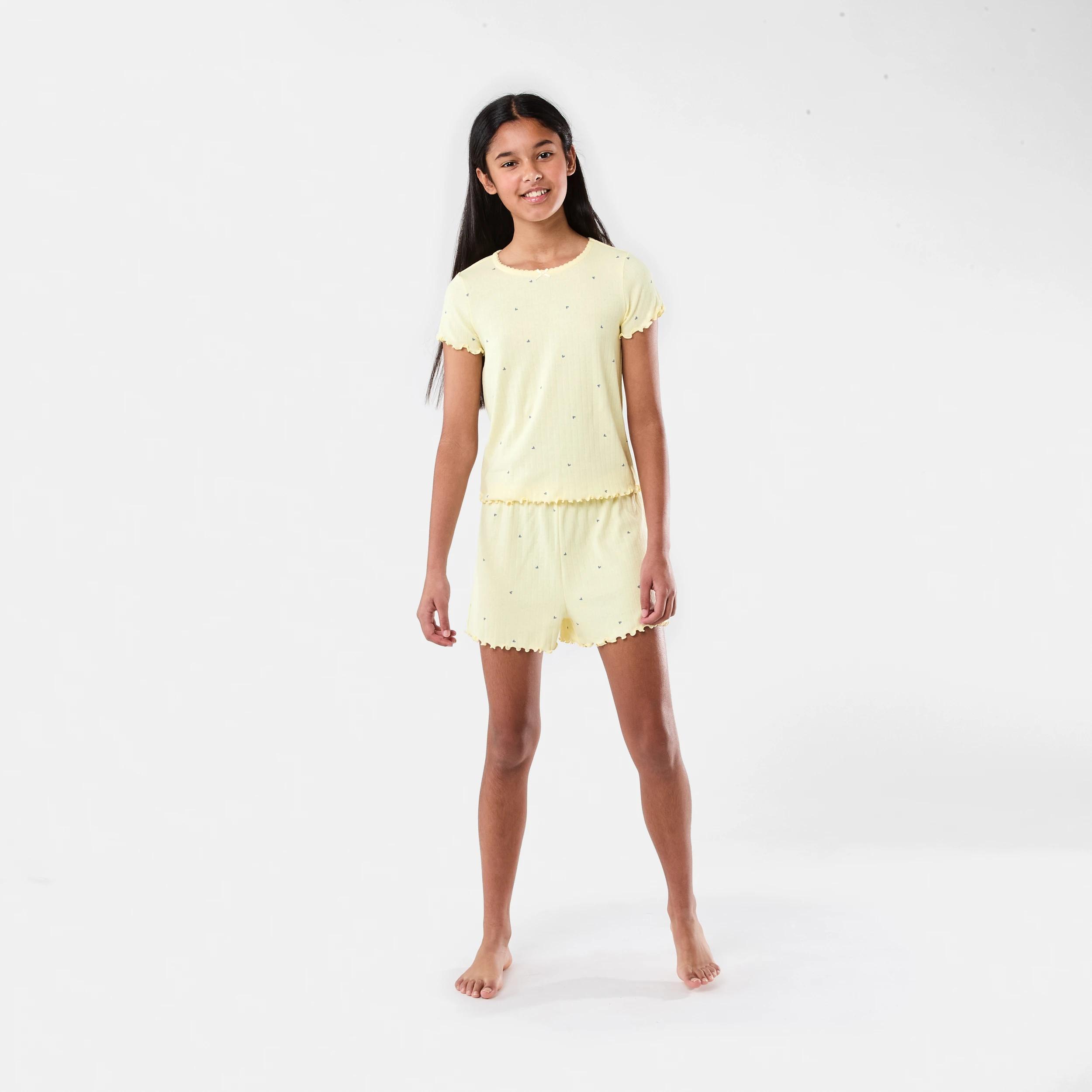 1 Pointelle Pyjama Set YELLOW HEARTS, 1 of 8