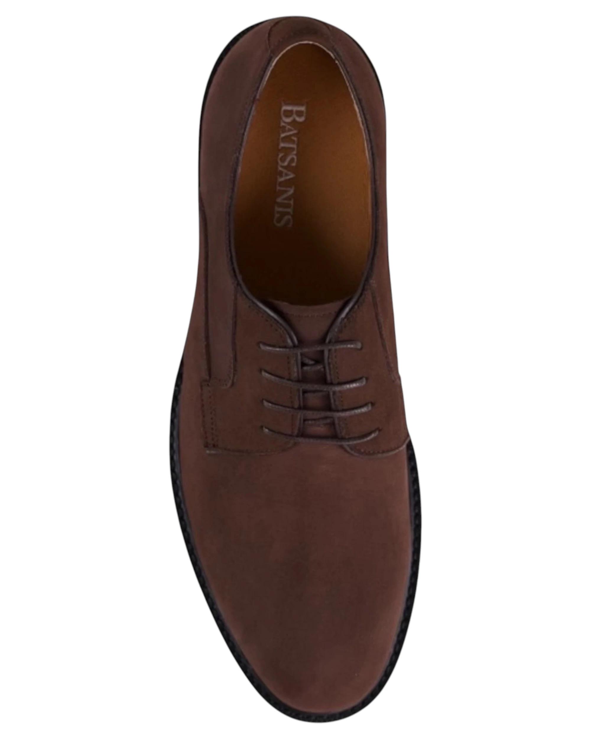 3 Batsanis Mens Bowry Lace Up Work Formal Shoes BROWN, 3 of 6