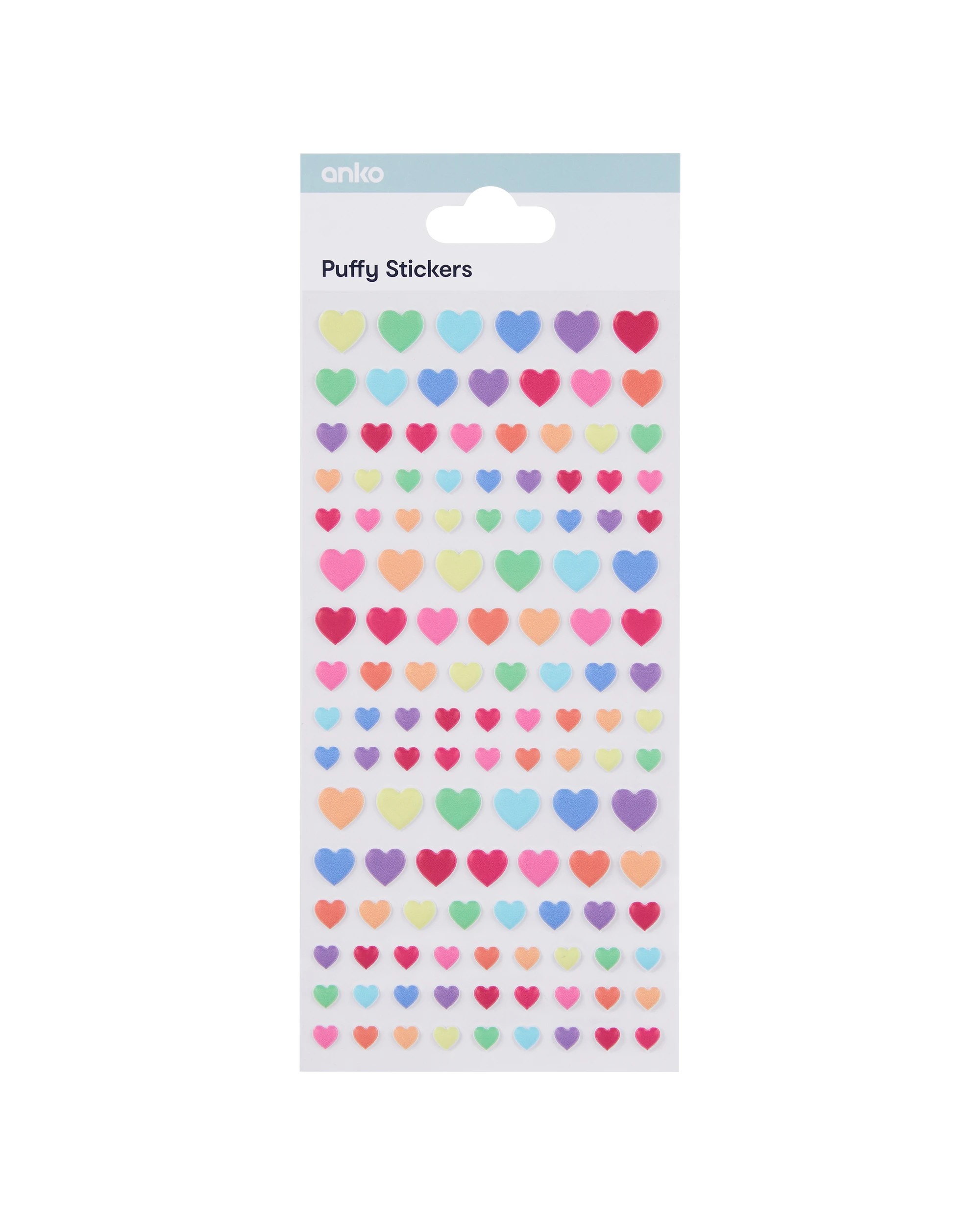 1 Puffy Stickers - Hearts, 1 of 3
