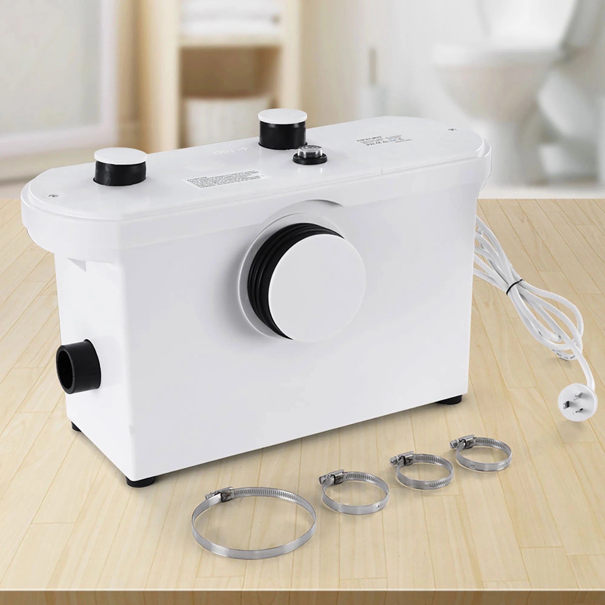 3 Giantz Macerator Sewerage Pump Waste Water Marine Toilet Disposal Laundry Unit - White, 3 of 3