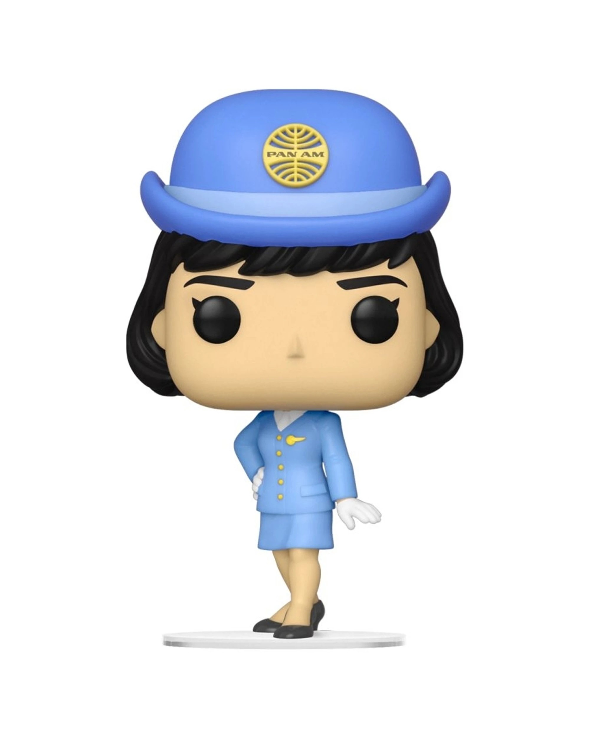 1 Pop Pan Am Stewardess Vinyl Figure 10cm Plastic Collectible For Collectors - Blue, 1 of 3
