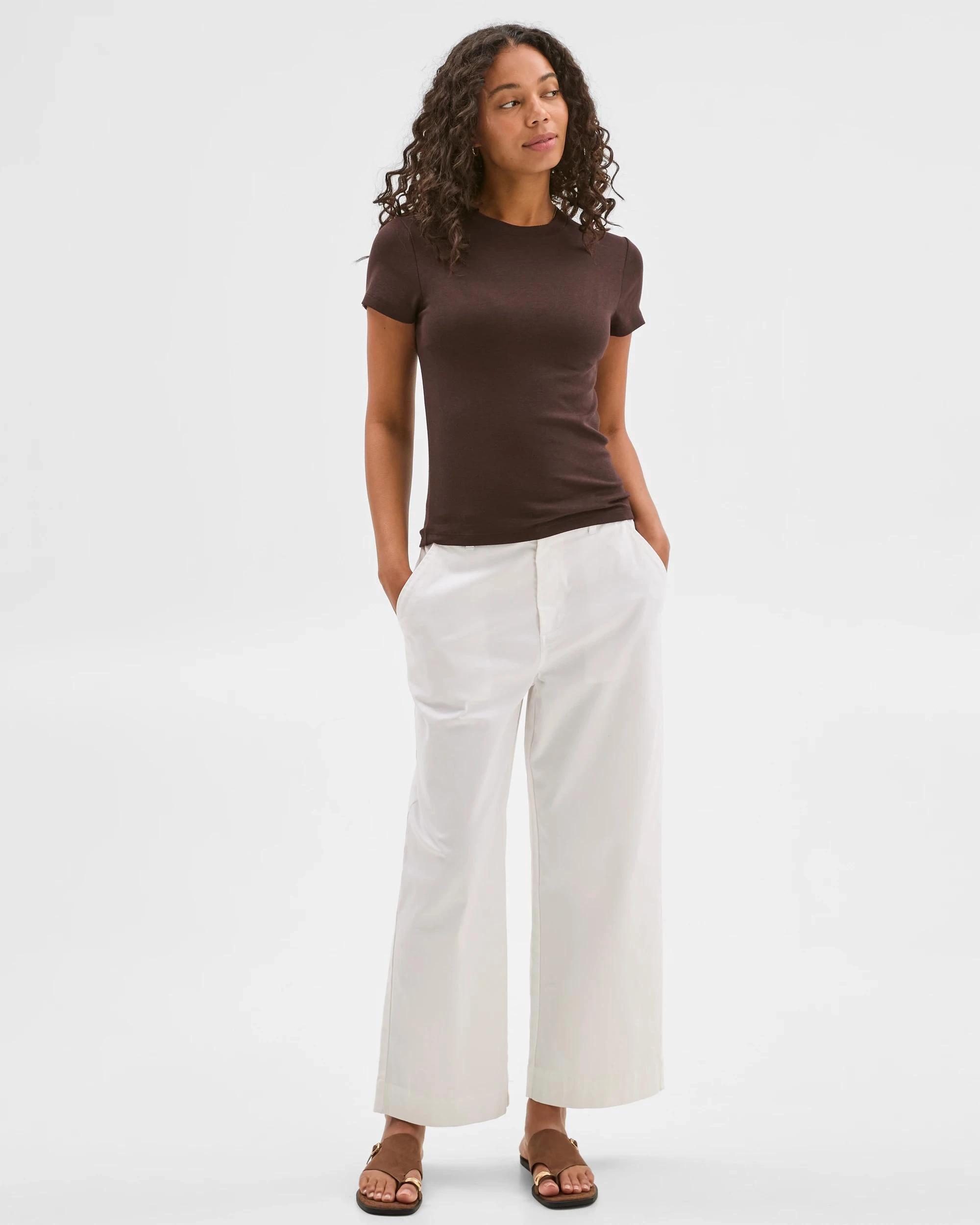 1 Target Australian Cotton Summer Crop Pants WHITE, 1 of 6