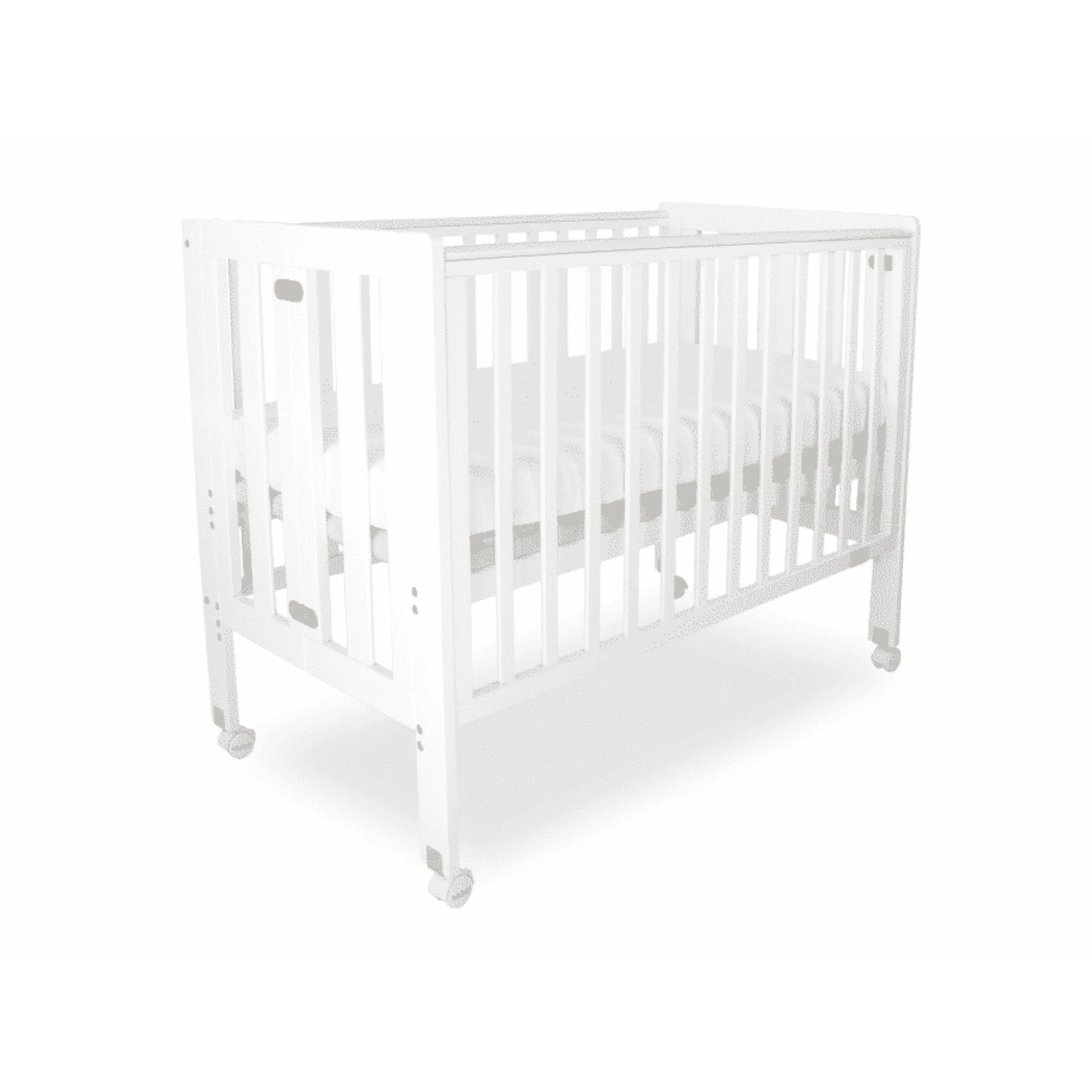 3 Babyhood Fold N Go Timber Cot - White, 3 of 5