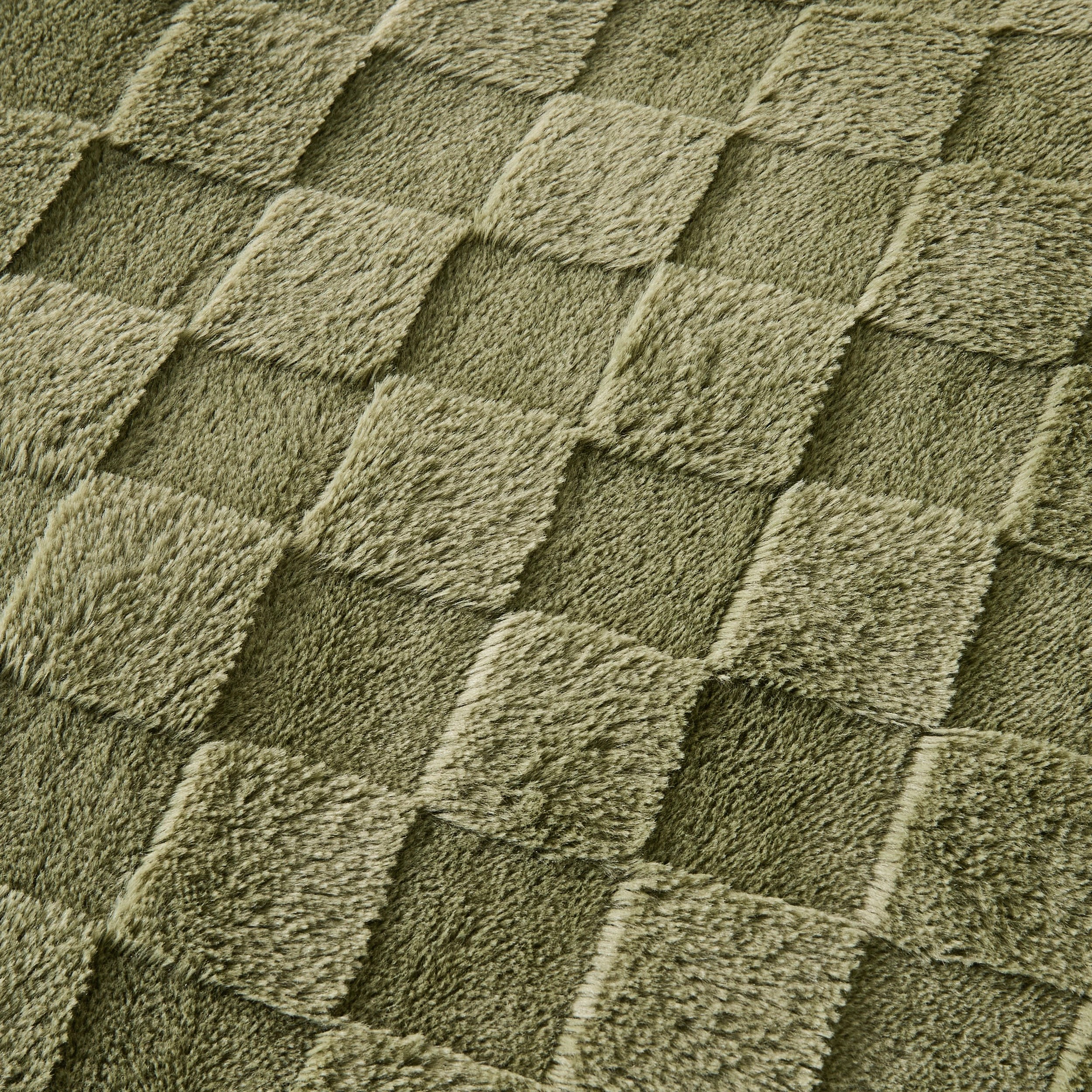 6 Check Quilt Cover Set - Single Bed, Green, 6 of 6