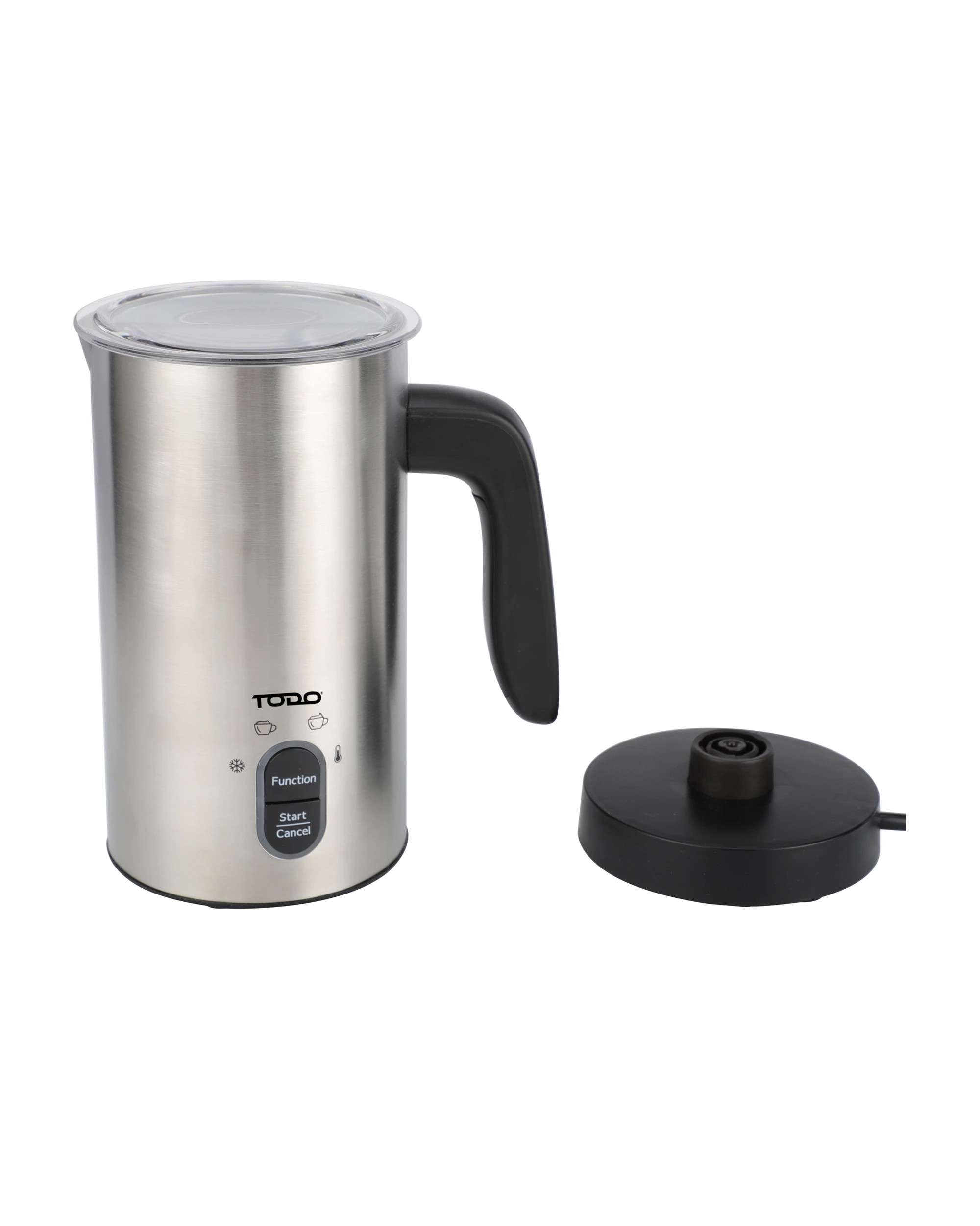 2 TODO Milk Frother Hot and Cold Stainless Steel Coffee Milk Foam Maker 500W, 2 of 5