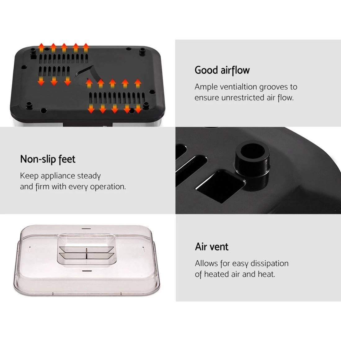 7 Devanti 5 Trays Food Dehydrator - Silver, 7 of 7