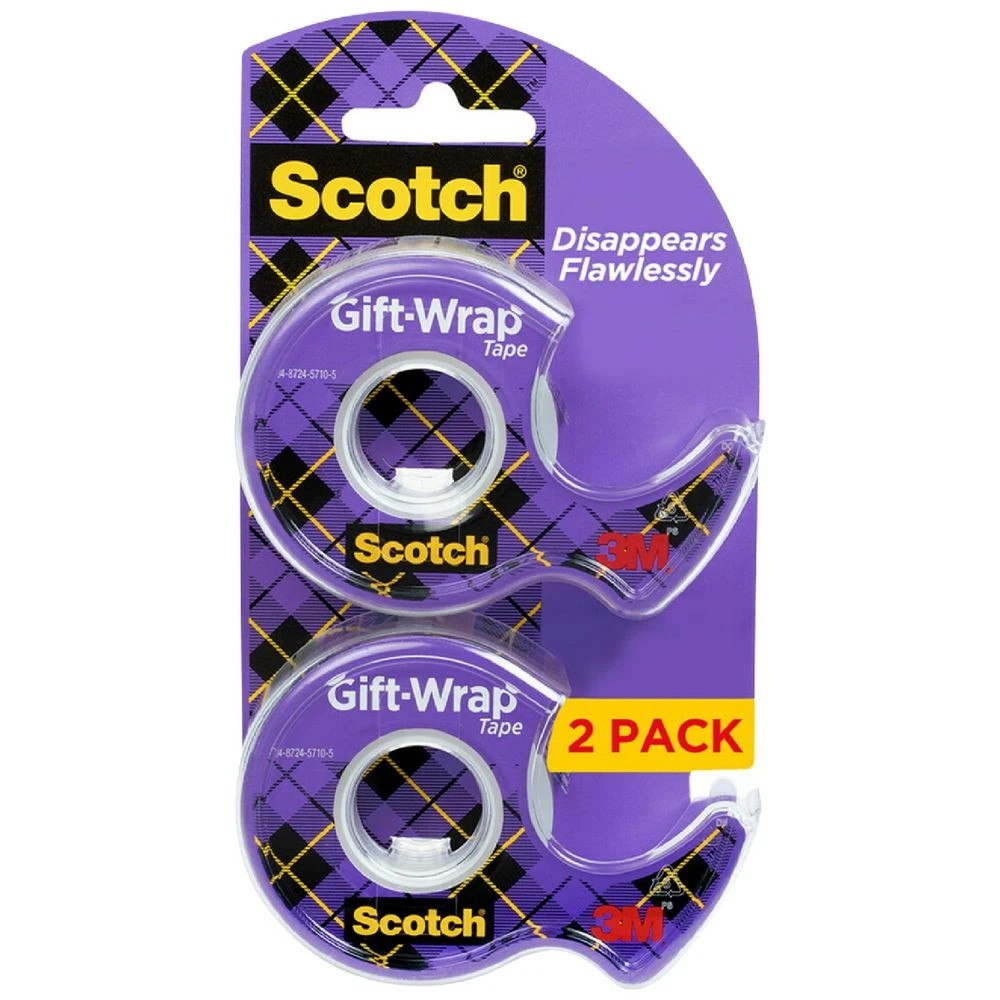 7 Scotch Gift Wrap Tape with Dispenser 19 mm x 15.2 m 2 Pack, 7 of 7