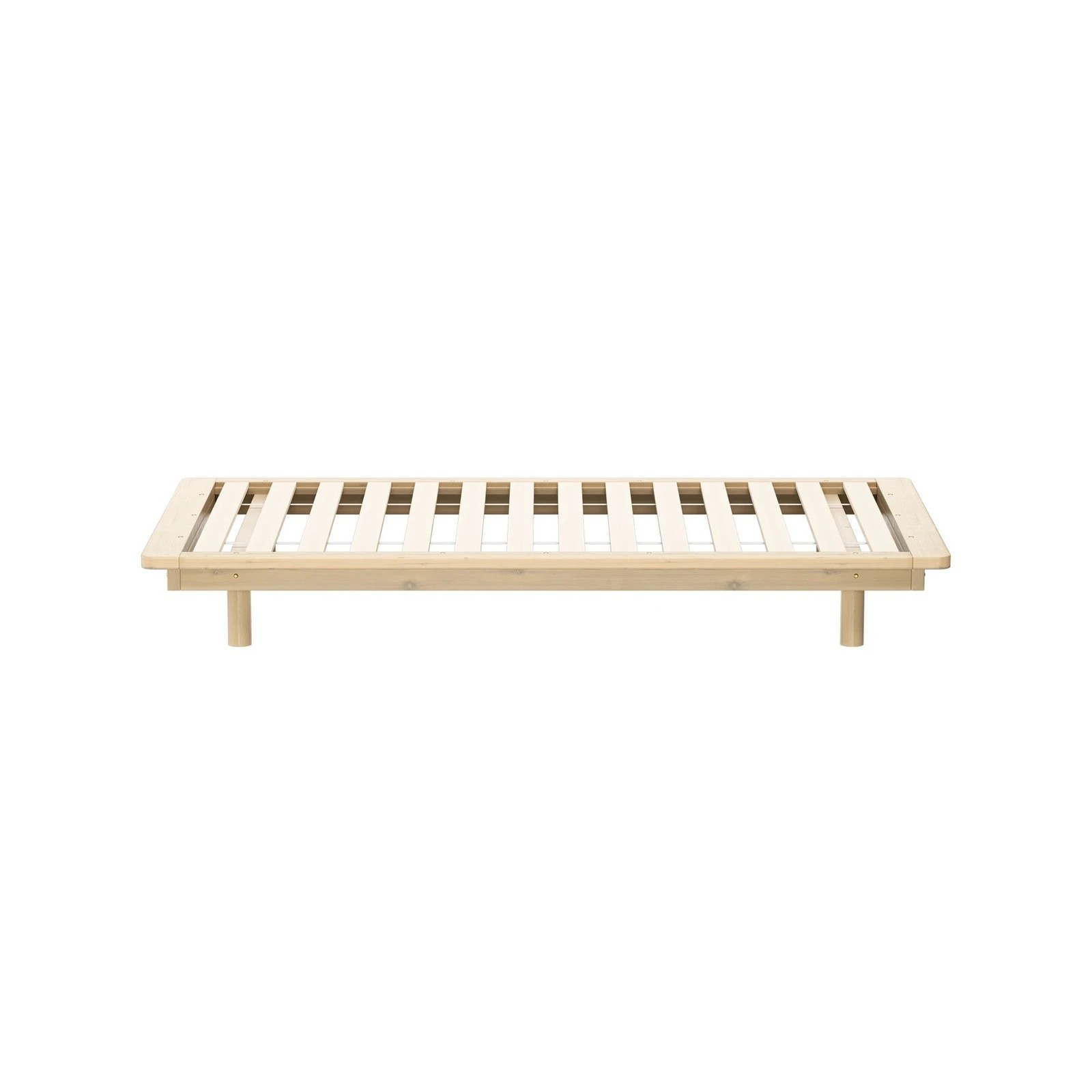 8 Oikiture Bed Frame King Single Size Wooden Bed Base Timber Floating Beds
 - Natural, 8 of 10