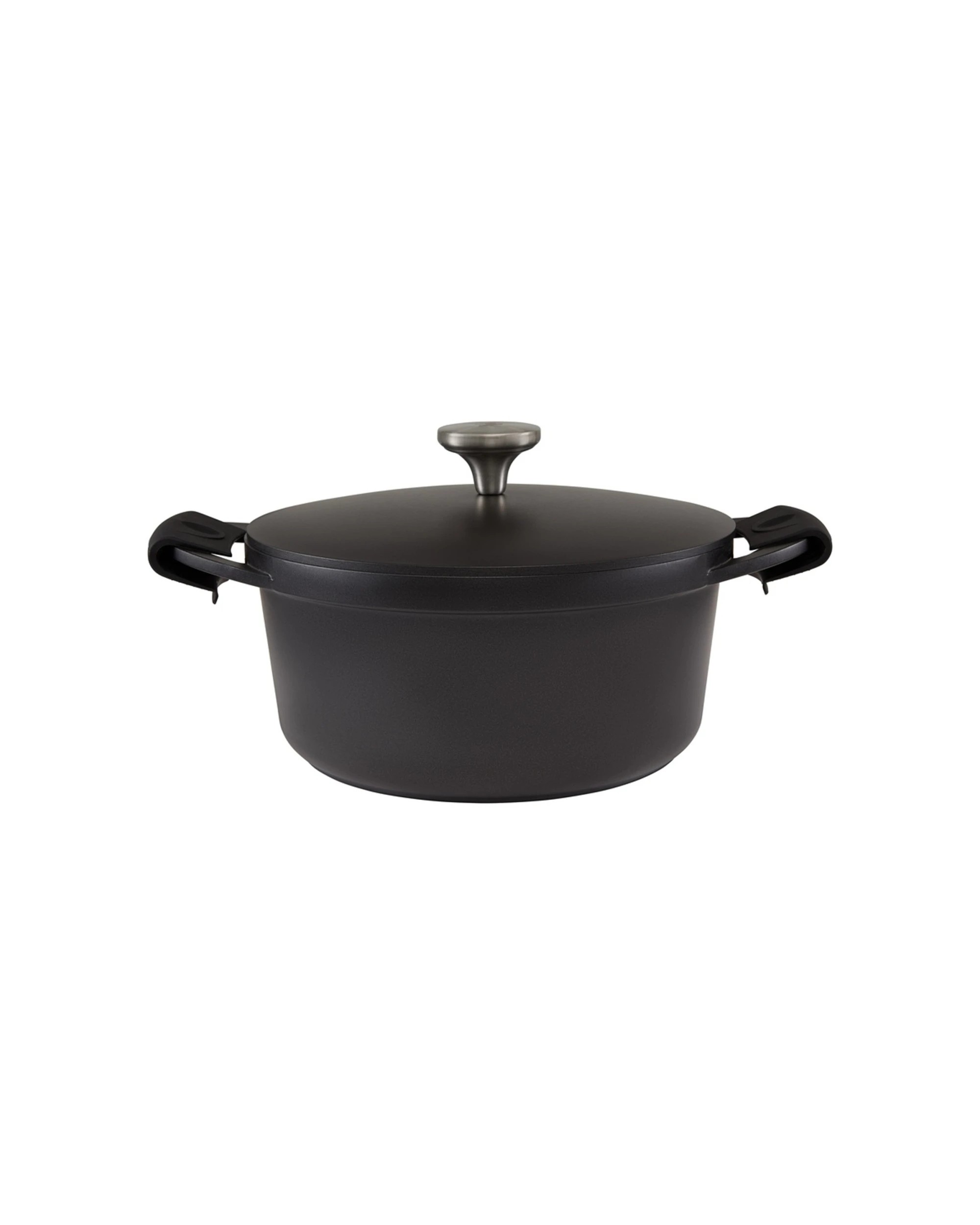1 Maxwell And Williams Casserole Non Stick Cast Aluminium 24cm 4.2L Stove To Oven - Black, 1 of 4