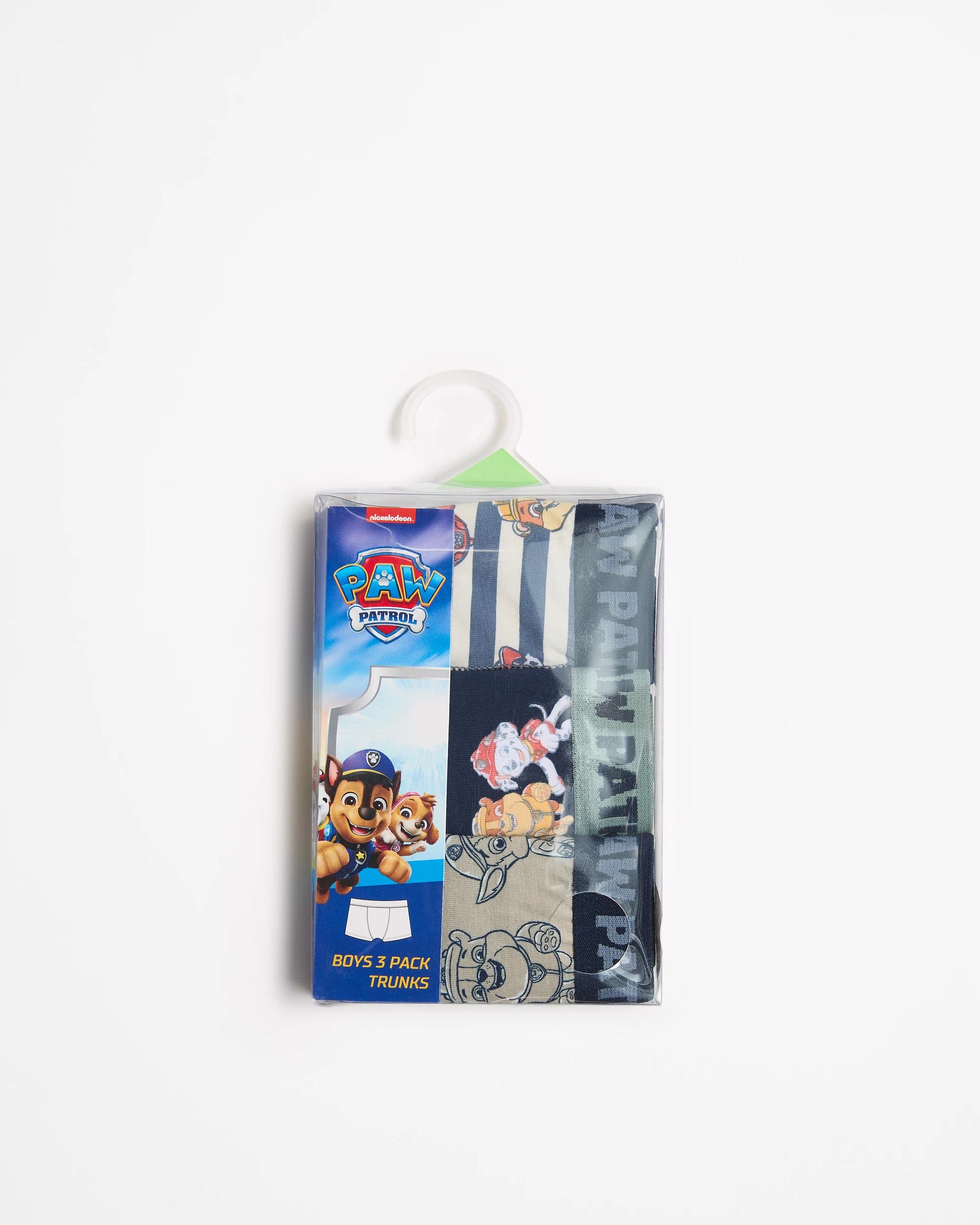 2 Paw Patrol 3-pack Trunks For Younger Boys, Australian Cotton, Size 2-3, Multi MULTI, 2 of 2