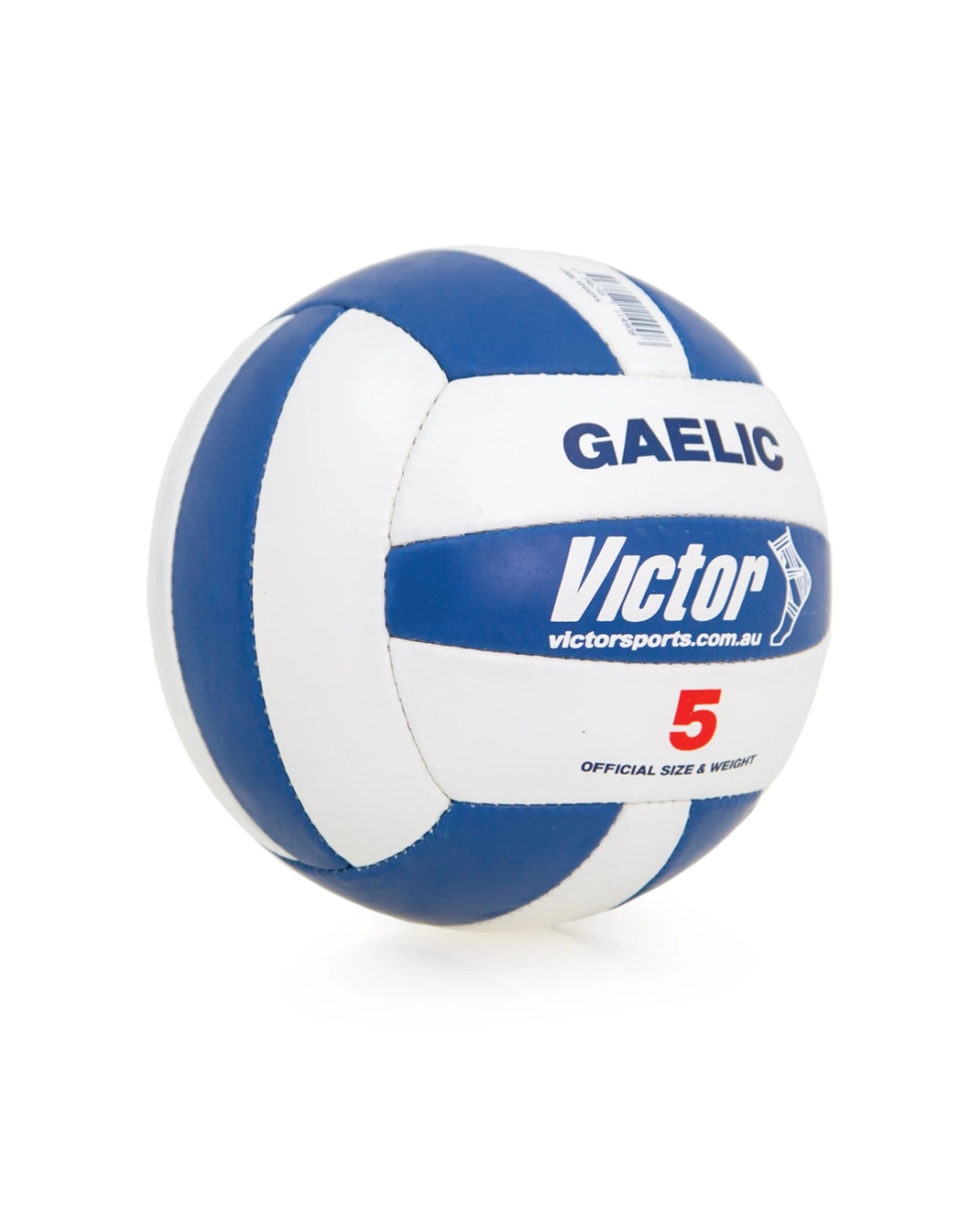 2 Victor Sports Gaelic Football Full Size Official Match Ball High Tech Bladder - Multi, 2 of 3