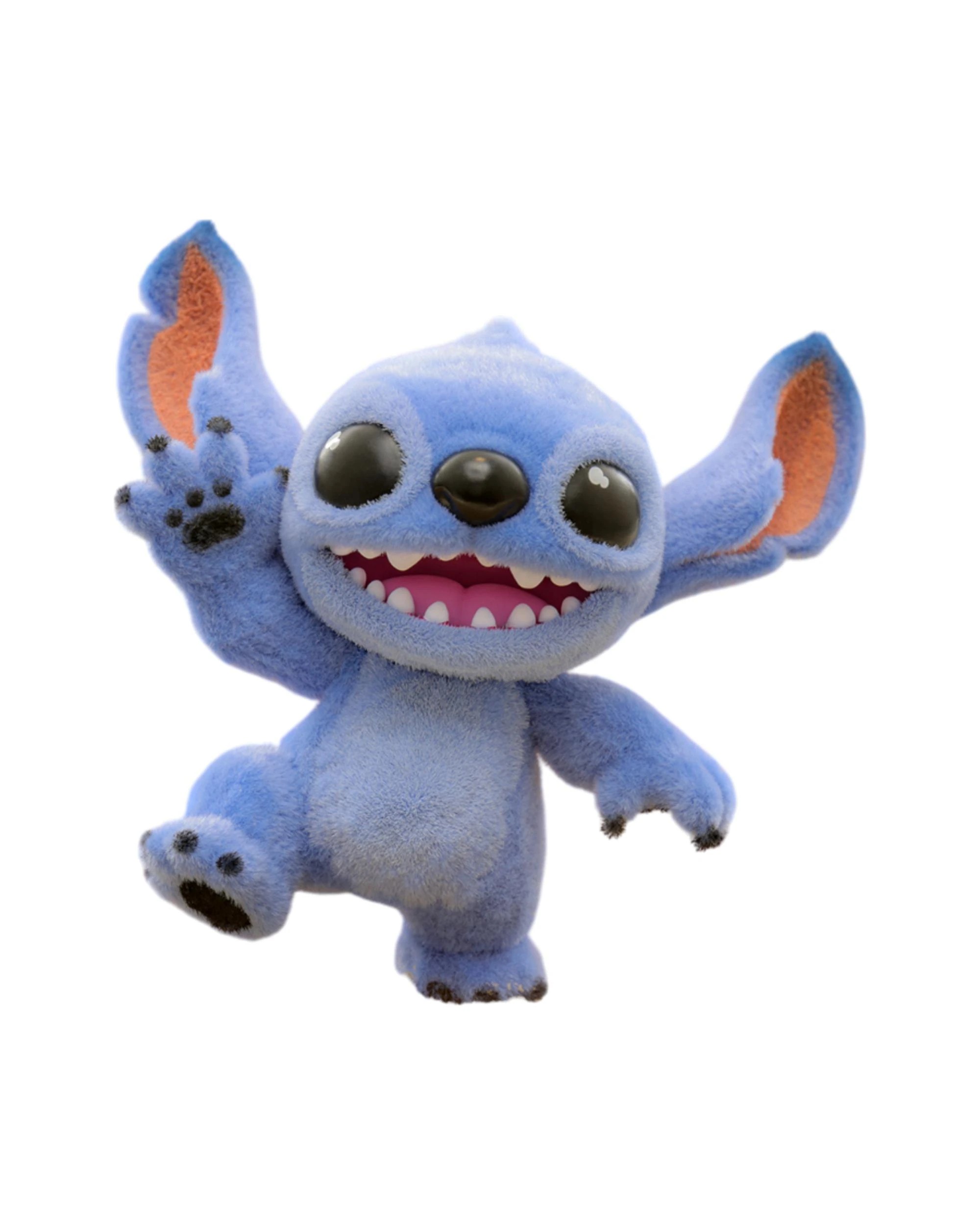 1 Lilo and Stitch Stitch with Velvet Hair Standing Cosbaby Figure, 1 of 3