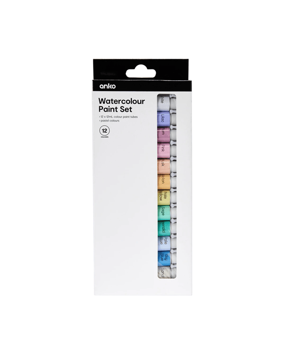 12 Pack Watercolour Paint Set