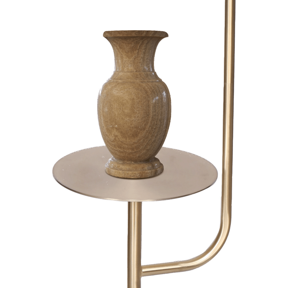 1 Sarantino Floor Lamp with Metal End Table, 1 of 7