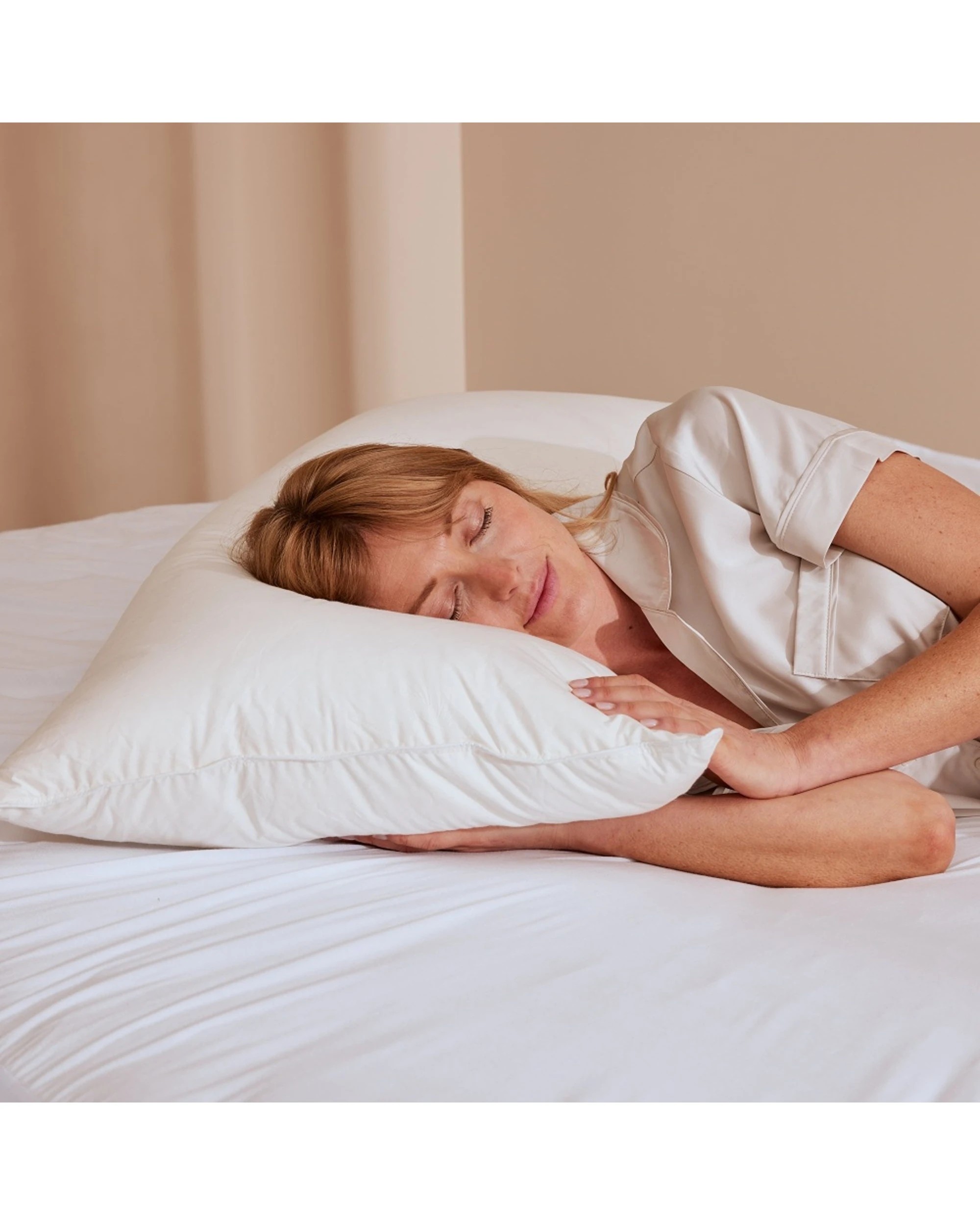 3 Bedding co German Made Hungarian Goose Down & Feather Pillow Standard - One Size - White, 3 of 6