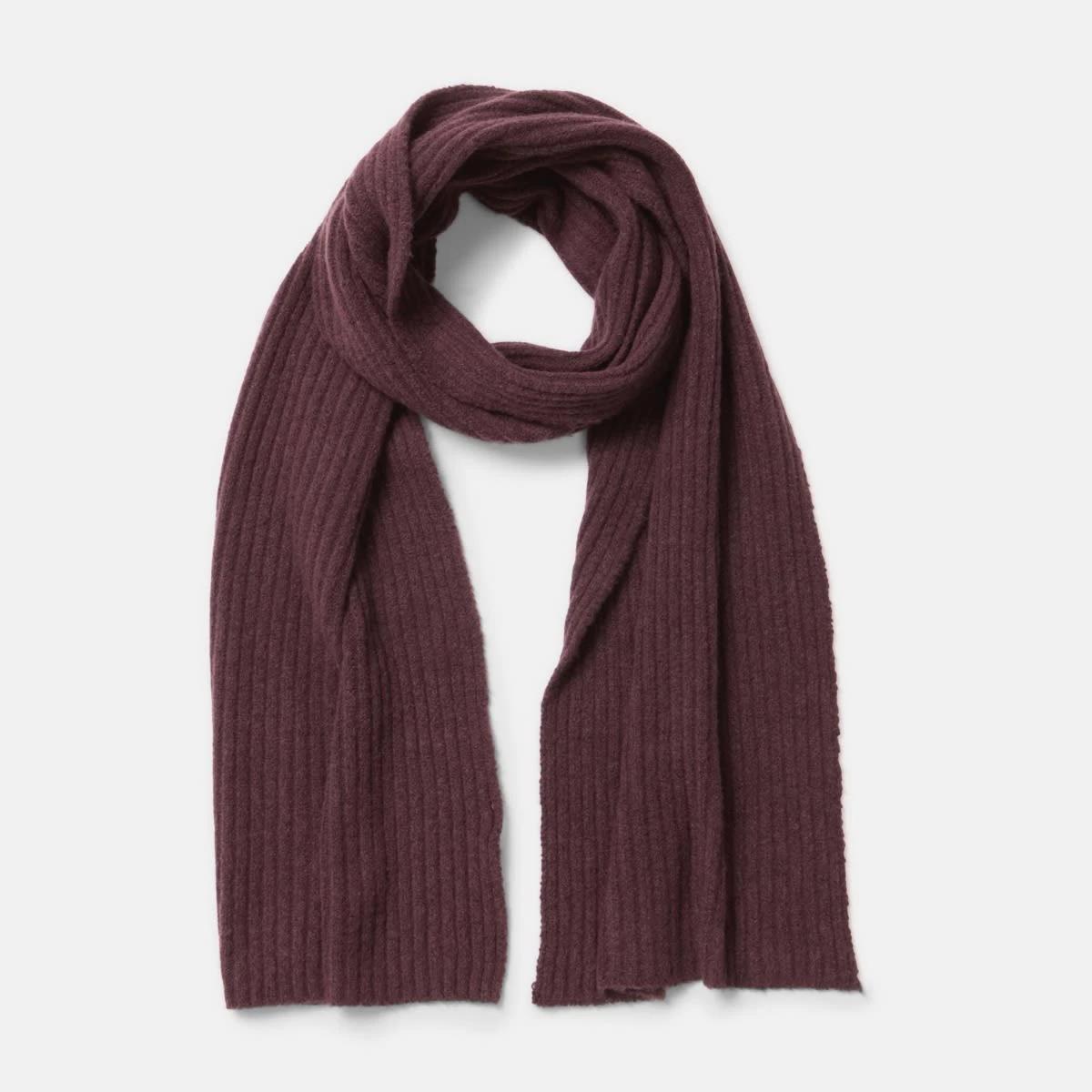 1 Basic Rib Scarf Mulberry, 1 of 3