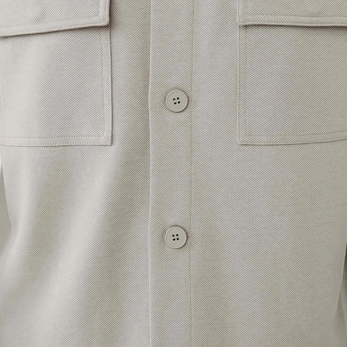 7 Long Sleeve Textured Knit Shirt Bge Smoke, 7 of 7